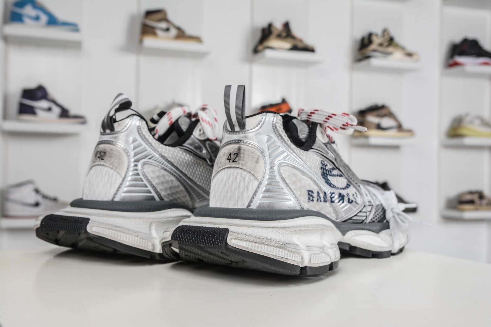 350 XA版本顶级BALENCIAGA 3XL Sneakers 巴黎世家十代 水印logo字母标 3XL巴黎老爹一脚蹬 840090 W3XSG 9239