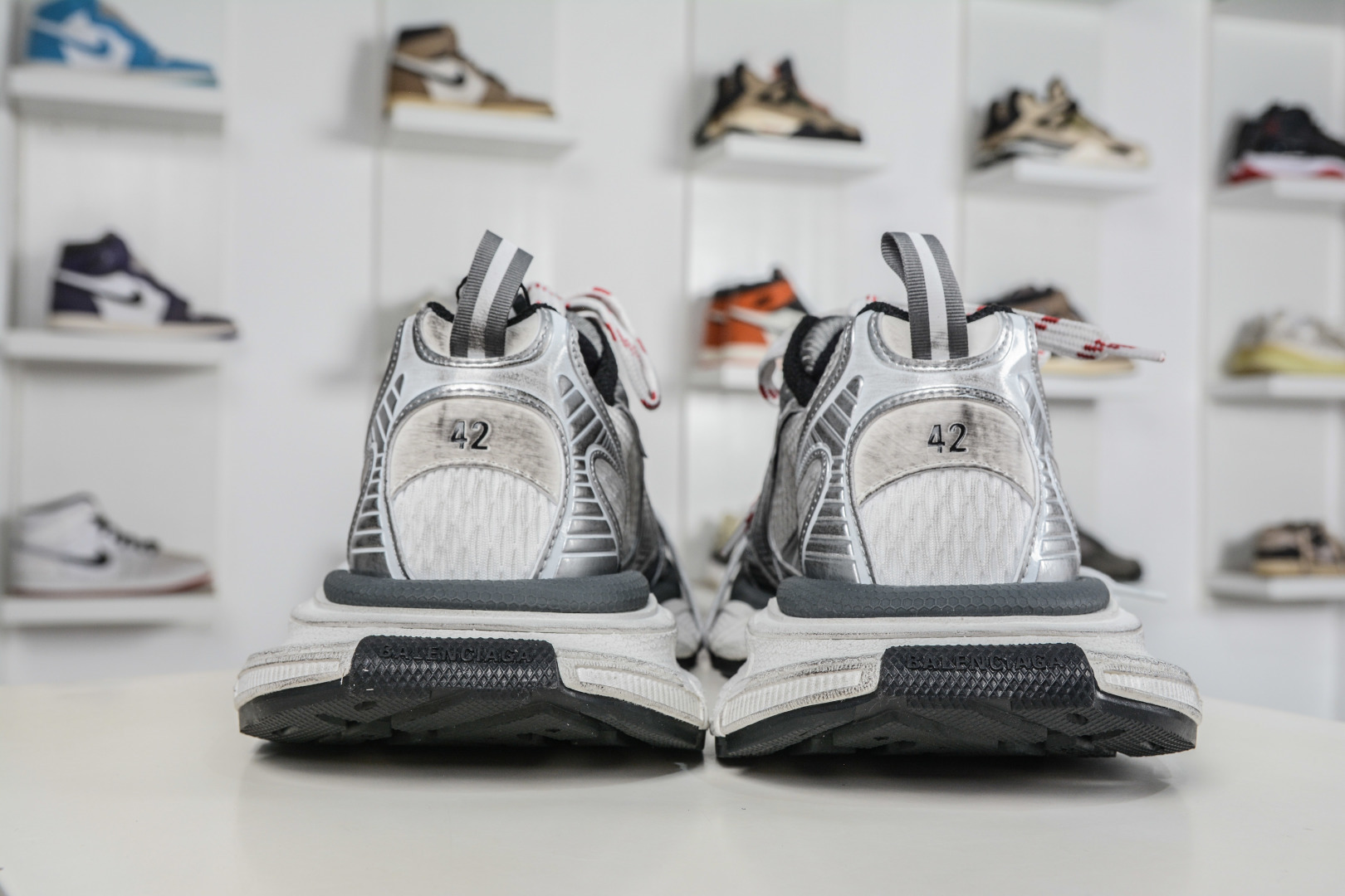 350 XA版本顶级BALENCIAGA 3XL Sneakers 巴黎世家十代 水印logo字母标 3XL巴黎老爹一脚蹬 840090 W3XSG 9239