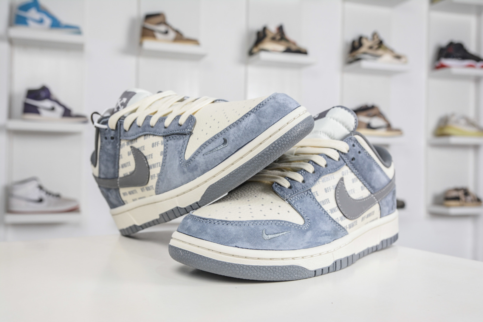Nike SB Dunk Low x OFF-WHITE OW联名-雾霾蓝灰 TX1688-001 Nike SB Dunk Low x OFF-WHITE OW联名-雾霾蓝灰 TX1688-001