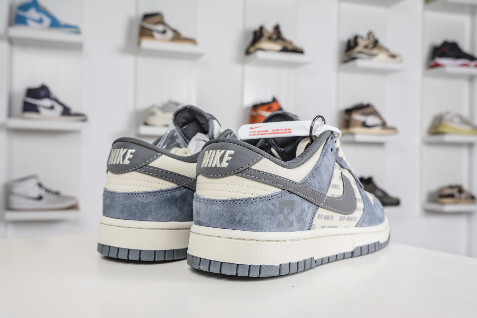 Nike SB Dunk Low x OFF-WHITE OW联名-雾霾蓝灰 TX1688-001 Nike SB Dunk Low x OFF-WHITE OW联名-雾霾蓝灰 TX1688-001