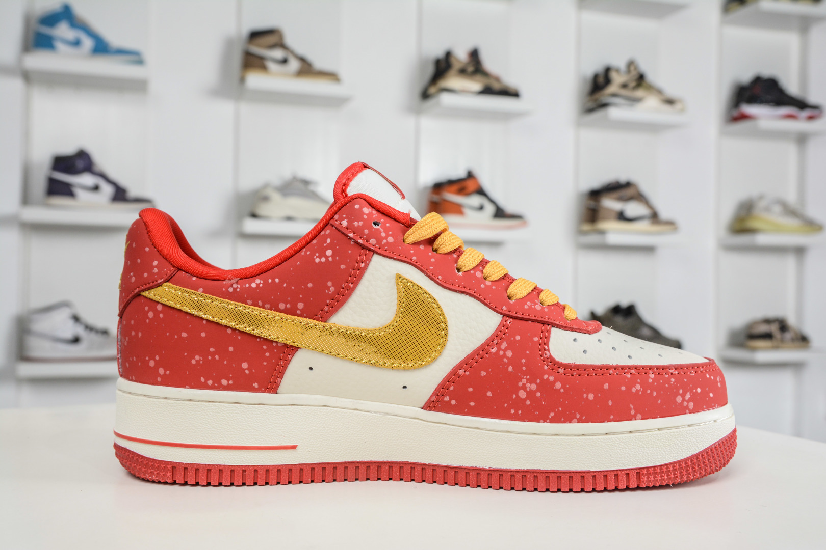 260 Nike Air Force 1 Low 07 马年限定联名 白红金泼墨 DF0188-131