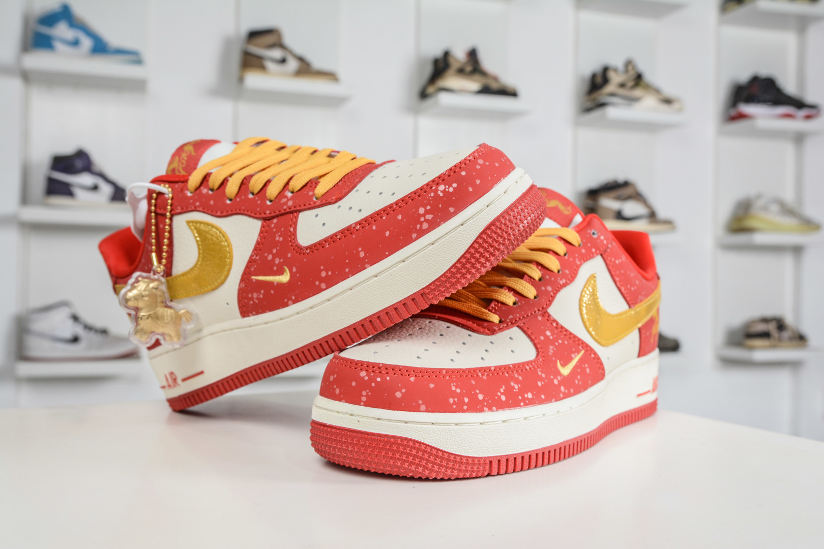 260 Nike Air Force 1 Low 07 马年限定联名 白红金泼墨 DF0188-131