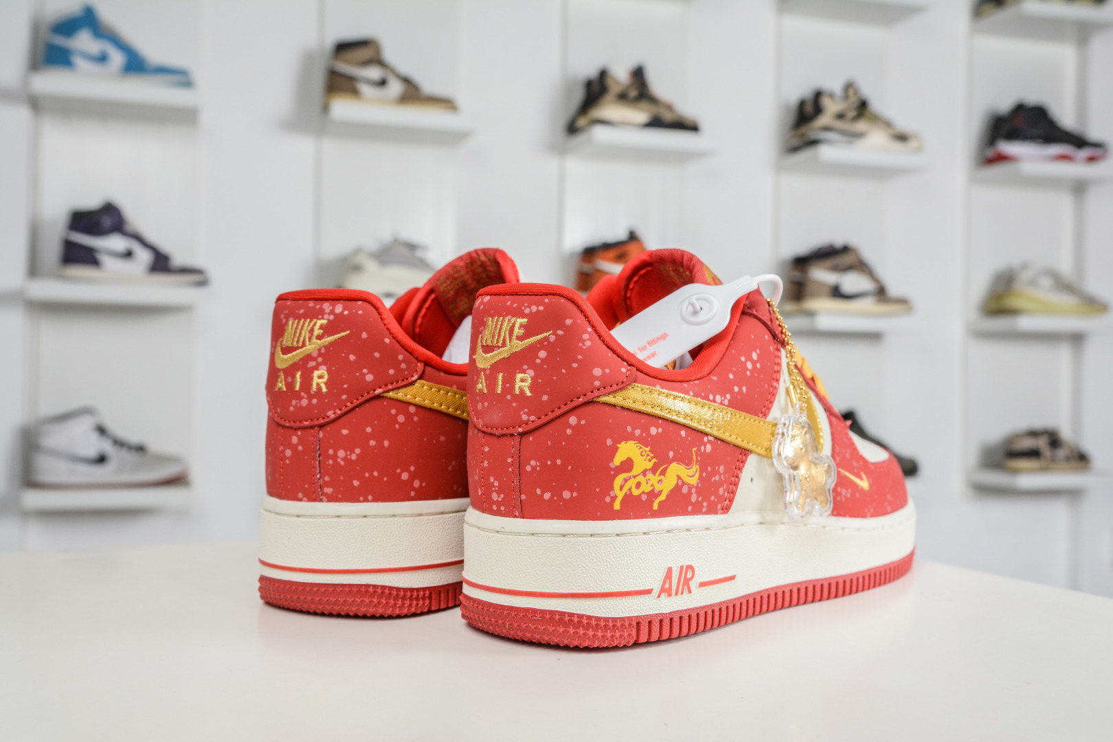 260 Nike Air Force 1 Low 07 马年限定联名 白红金泼墨 DF0188-131
