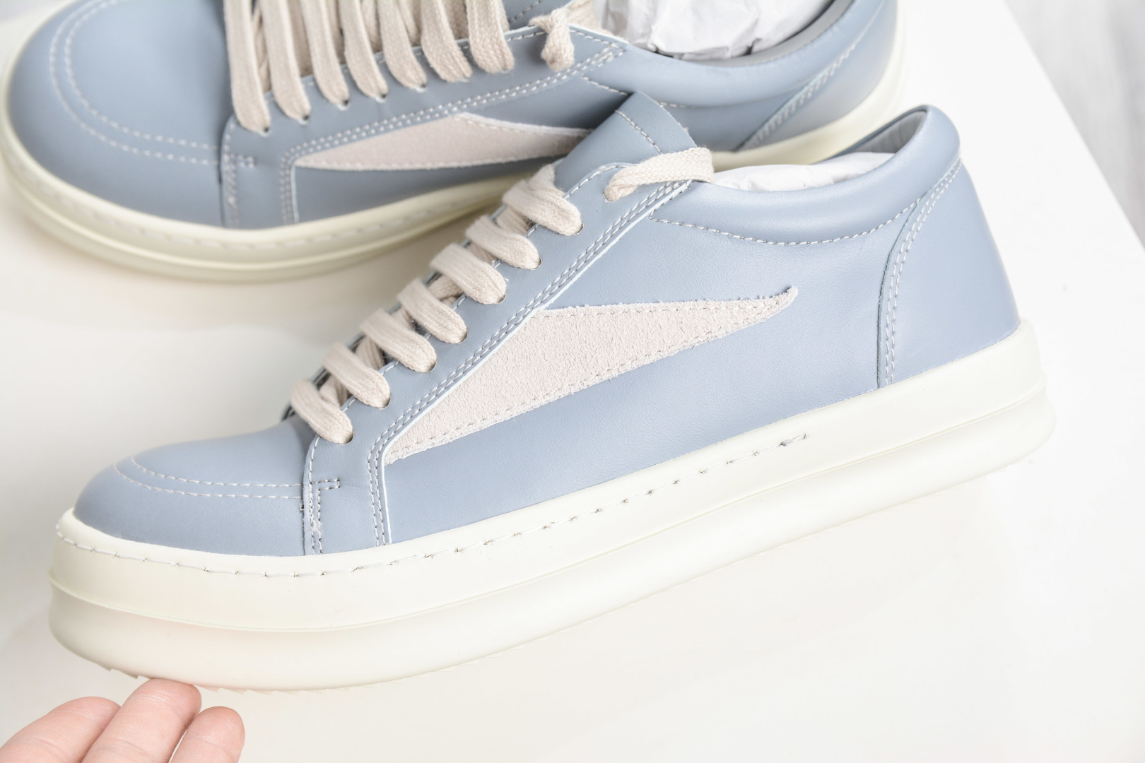 RICK OWENS/RO Hollywood 欧文斯 圆头系带低帮板鞋-Chinese wholesaler seller Clothes Bags handbags wholesale Shoes High Quatity wholesaler seller Cheap Sneakers from China Factory Chinese suppliers china wholesale clothing wholesaler seller RICK OWENS/RO Hollywood 欧文斯 圆头系带低帮板鞋