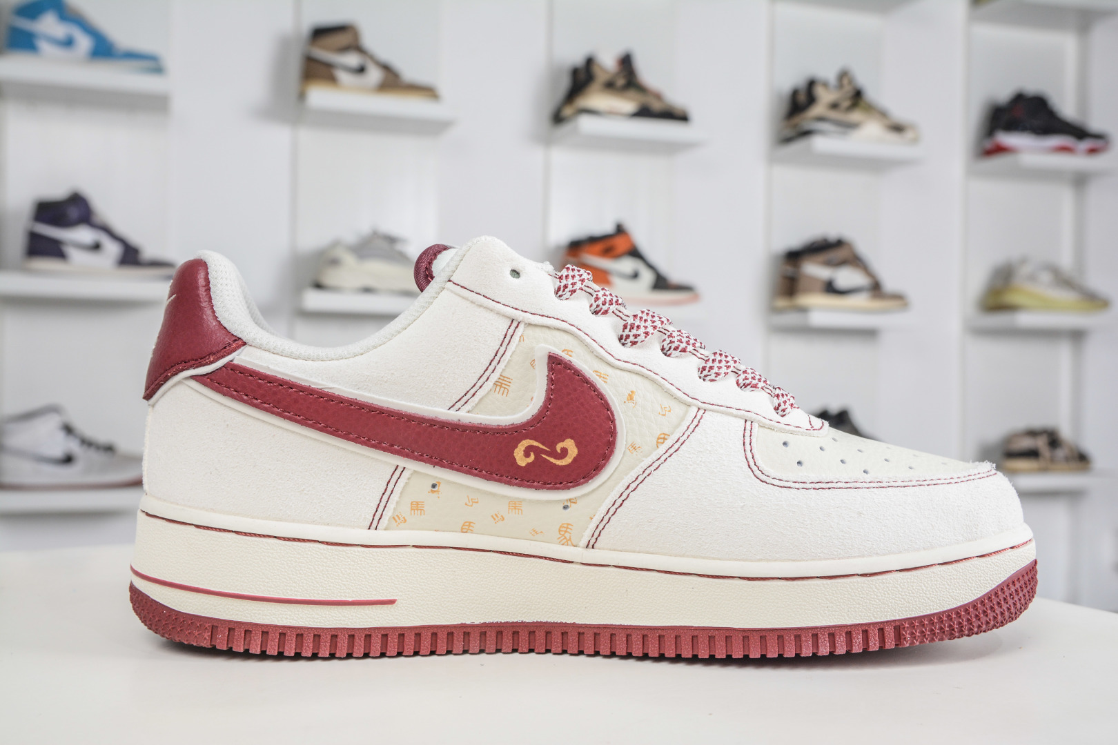 260 Nike Air Force 1 Low 07 x Supreme SUP马年限定-米白红 XL1982-336-Chinese UA Cheap High Quatity Brand Clothes Bags handbags Sneakers wholesale wholesaler seller from China Factory suppliers Fashion Clothing Shoes best Quality Beautiful Price 260 Nike Air Force 1 Low 07 x Supreme SUP马年限定-米白红 XL1982-336