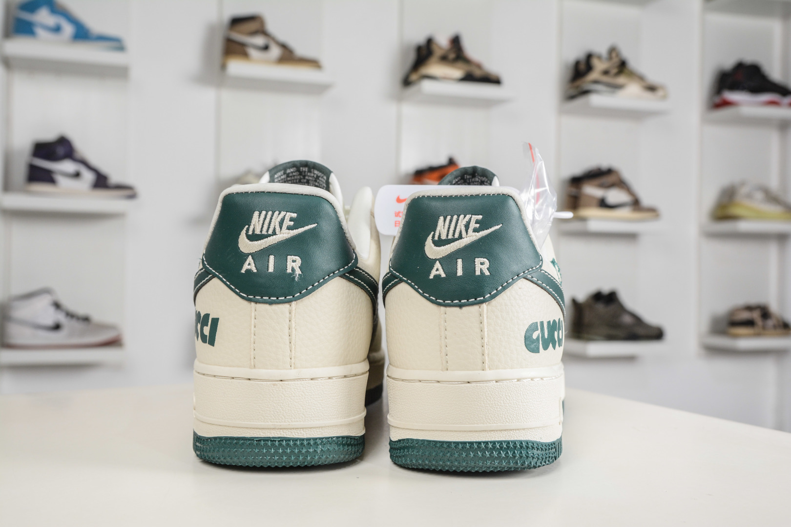 Gucci x NIke Air Force 1 古驰联名-米绿 LD1999-017-Top High Quatity Cheap Sneakers Fashion Clothing Clothes Bags handbags Shoes of all Brand wholesale With The best Quality And Beautiful Price from China Factory Chinese suppliers wholesaler seller Gucci x NIke Air Force 1 古驰联名-米绿 LD1999-017