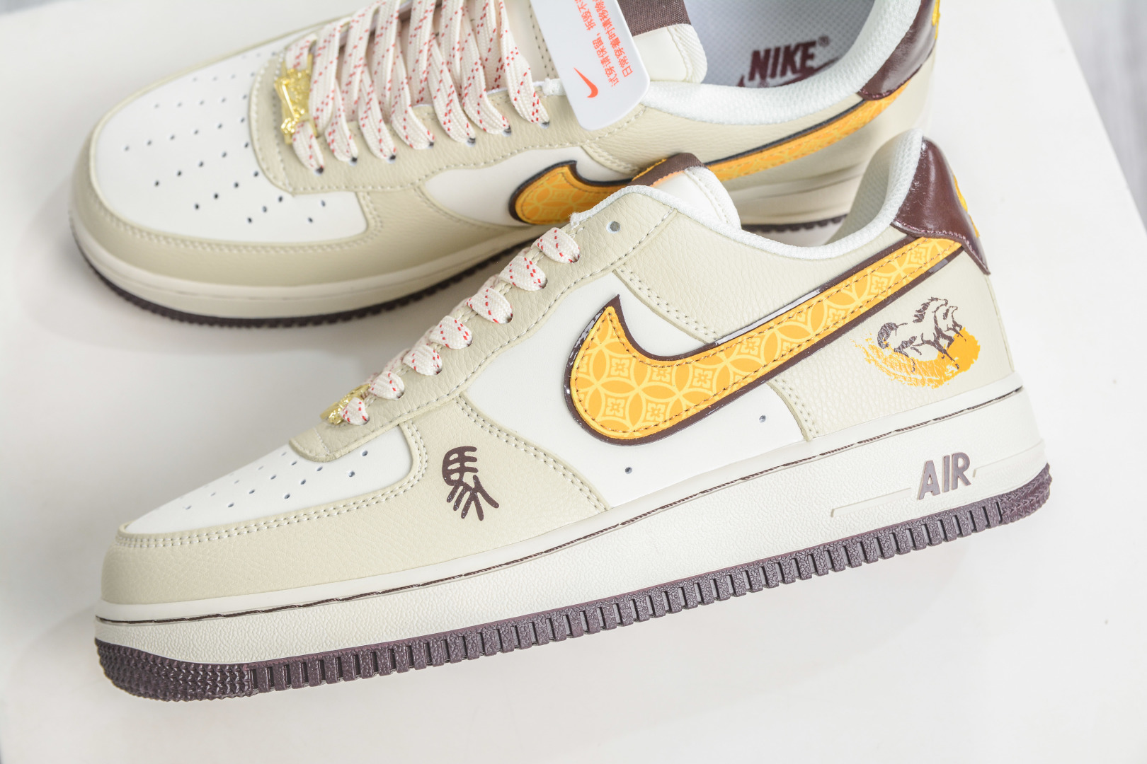 Nike Air Force 1 Low 07 马年限定 米杏金纹 NH0601-504-Top High Quatity Cheap Sneakers Fashion Clothing Clothes Bags handbags Shoes of all Brand wholesale With The best Quality And Beautiful Price from China Factory Chinese suppliers wholesaler seller Nike Air Force 1 Low 07 马年限定 米杏金纹 NH0601-504
