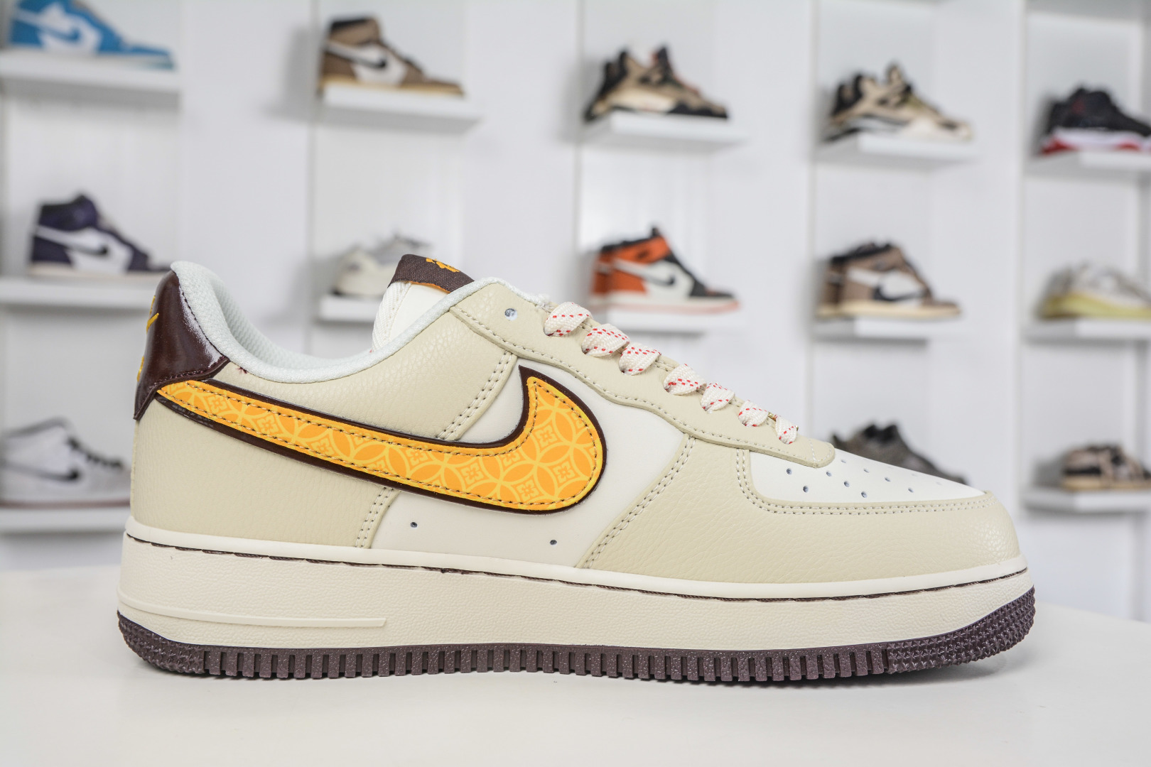 Nike Air Force 1 Low 07 马年限定 米杏金纹 NH0601-504-Top High Quatity Cheap Sneakers Fashion Clothing Clothes Bags handbags Shoes of all Brand wholesale With The best Quality And Beautiful Price from China Factory Chinese suppliers wholesaler seller Nike Air Force 1 Low 07 马年限定 米杏金纹 NH0601-504