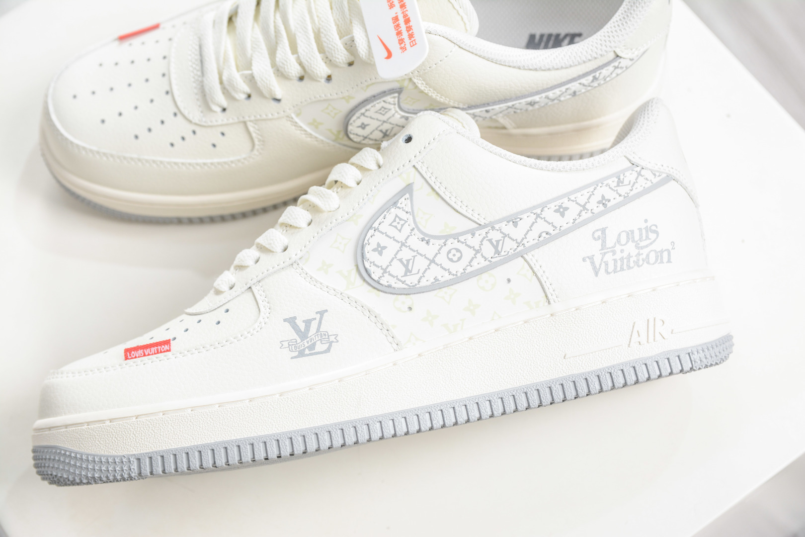 Nike Air Force 1 Low 07 x Louis Vuitton LV联名-米白灰印花 LV2288-001-Top High Quatity Cheap Sneakers Fashion Clothing Clothes Bags handbags Shoes of all Brand wholesale With The best Quality And Beautiful Price from China Factory Chinese suppliers wholesaler seller Nike Air Force 1 Low 07 x Louis Vuitton LV联名-米白灰印花 LV2288-001