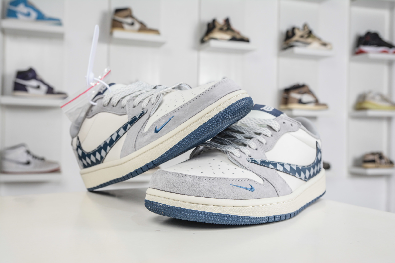 TS x Air Jordan 1 Retro Low x Burberry 巴宝莉联名--灰花棋盘格 LD2028-076 TS x Air Jordan 1 Retro Low x Burberry 巴宝莉联名--灰花棋盘格 LD2028-076