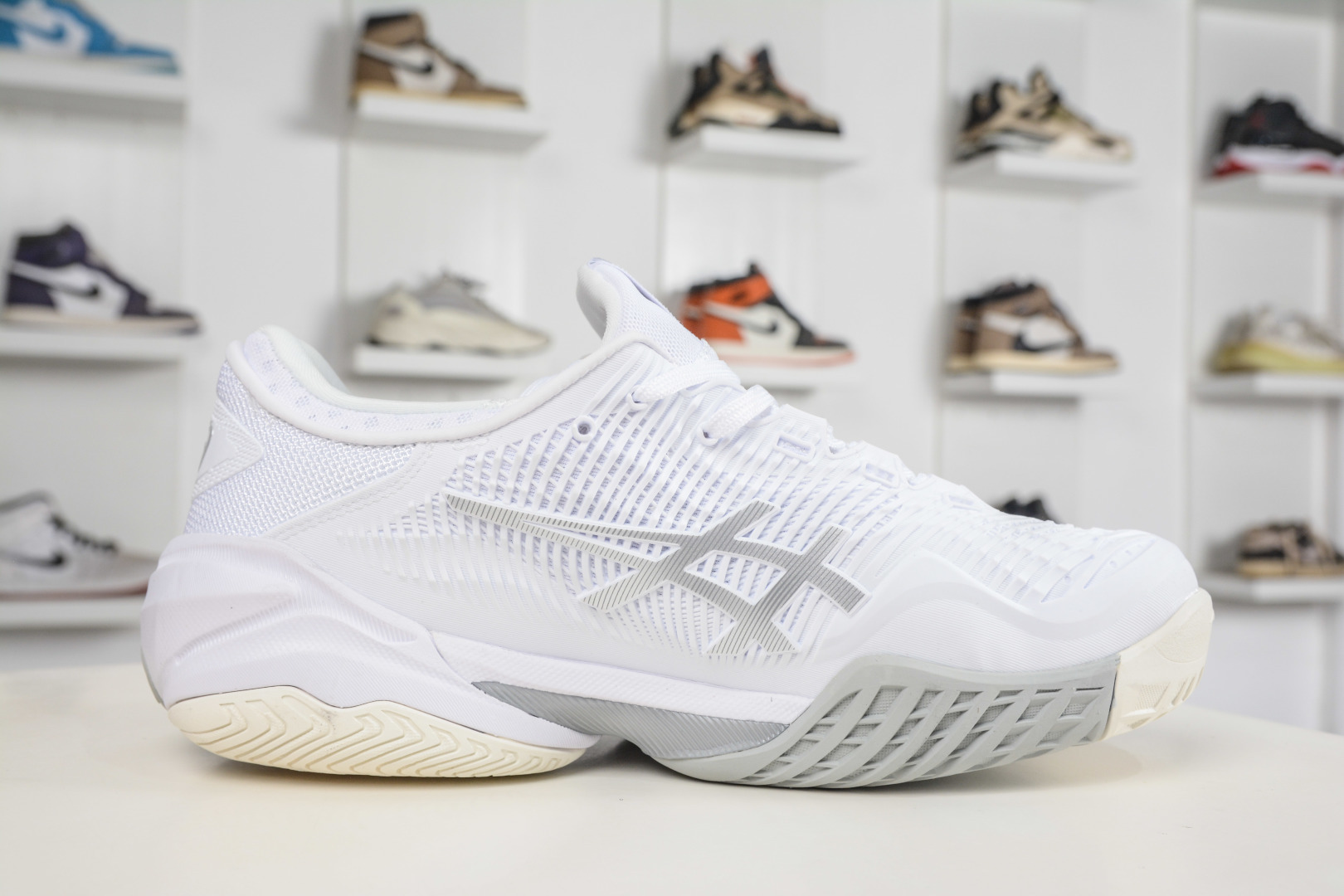 ASICS亚瑟士网球鞋小德球鞋 COURT FF3 NOVAK德约科维奇专业球鞋 1042A220-100-Top High Quatity Cheap Sneakers Fashion Clothing Clothes Bags handbags Shoes of all Brand wholesale With The best Quality And Beautiful Price from China Factory Chinese suppliers wholesaler seller ASICS亚瑟士网球鞋小德球鞋 COURT FF3 NOVAK德约科维奇专业球鞋 1042A220-100