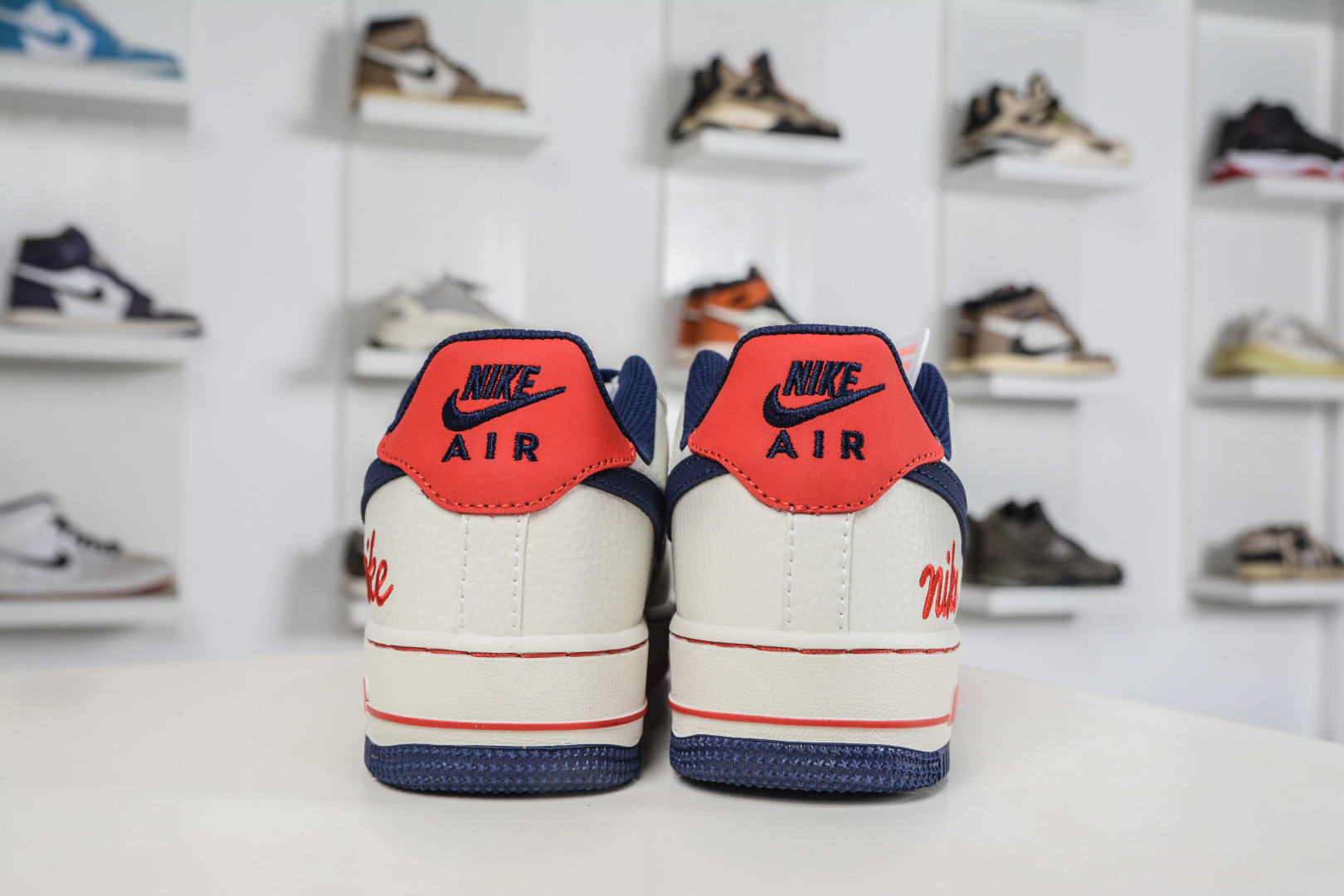 NIke Air Force 1 '07 Low 米白红蓝 NH0601-544 NIke Air Force 1 '07 Low 米白红蓝 NH0601-544