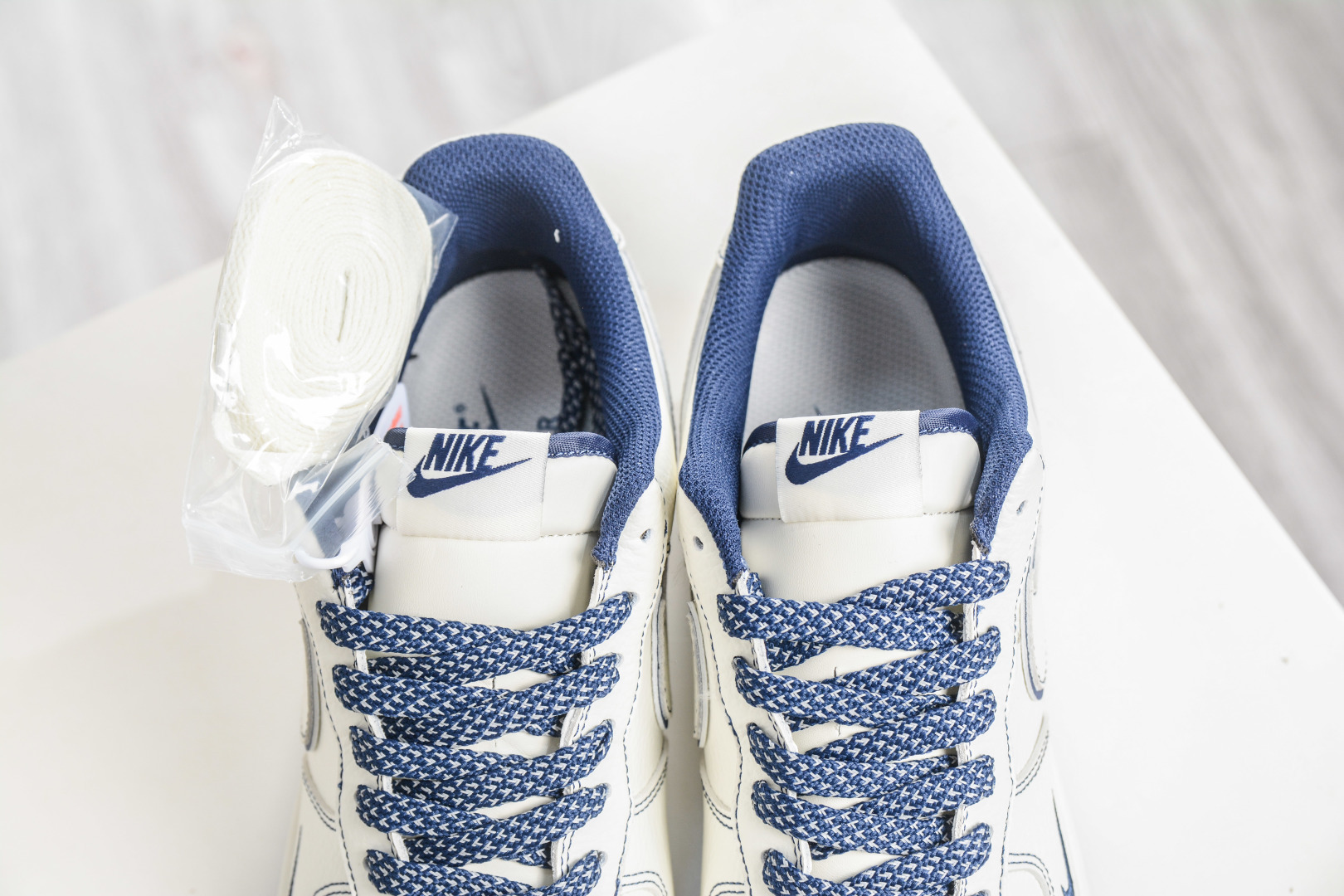 Stussy x NIke Air Force 1 斯图西联名-米白蓝 MN3399-806