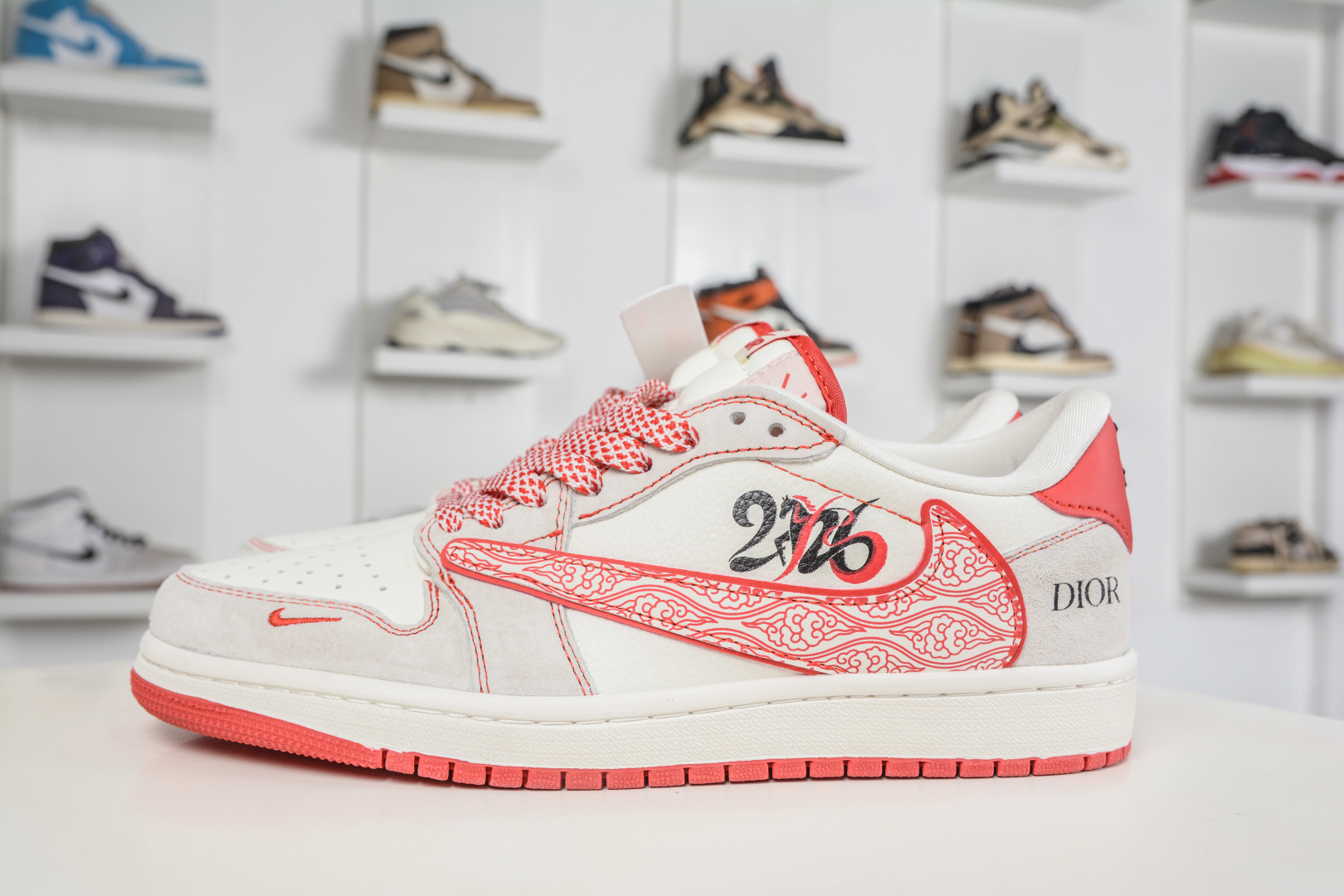 TS x Air Jordan x DIOR AJ1 Low 倒钩低帮迪奥马年限定联名-风祥云纹 JW1188-178 TS x Air Jordan x DIOR AJ1 Low 倒钩低帮迪奥马年限定联名-风祥云纹 JW1188-178