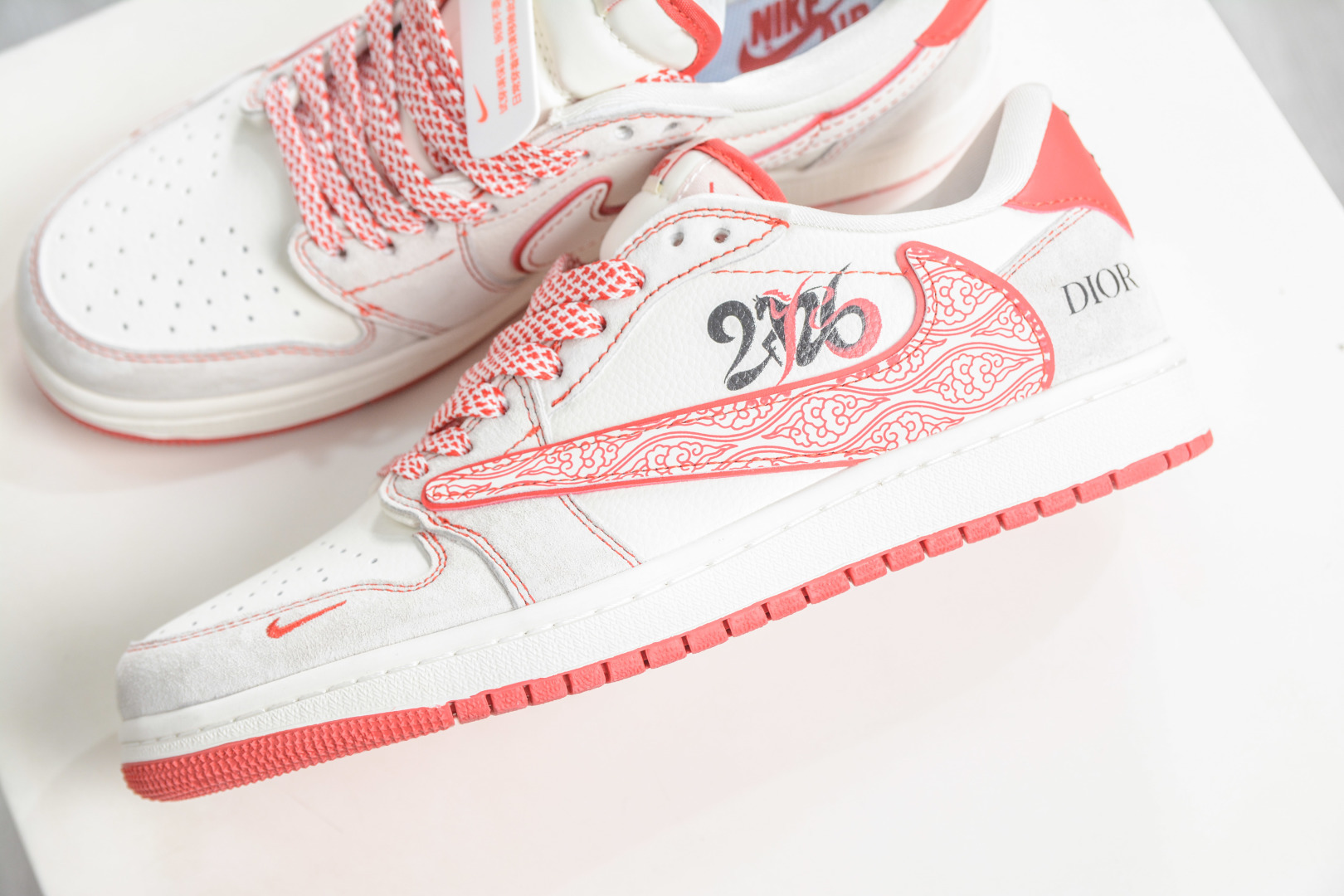 TS x Air Jordan x DIOR AJ1 Low 倒钩低帮迪奥马年限定联名-风祥云纹 JW1188-178 TS x Air Jordan x DIOR AJ1 Low 倒钩低帮迪奥马年限定联名-风祥云纹 JW1188-178