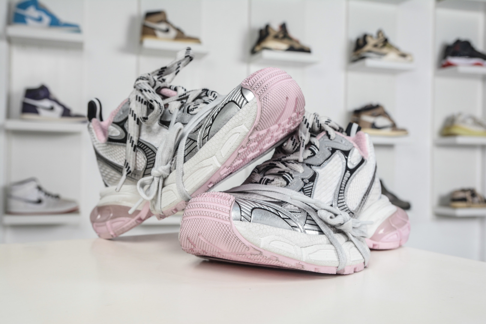 XA版本顶级BALENCIAGA 3XL Sneakers 巴黎世家十代 3XL巴黎老爹一脚蹬系列复古做旧独家 734731 W3XGC 9510