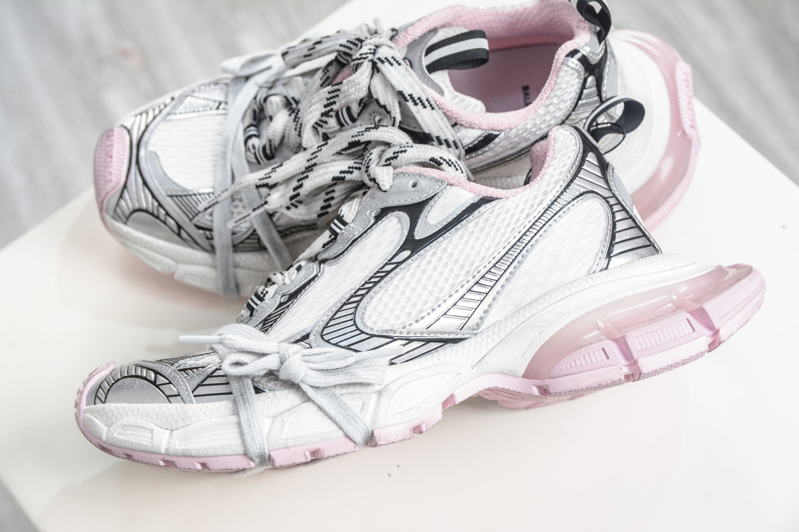 XA版本顶级BALENCIAGA 3XL Sneakers 巴黎世家十代 3XL巴黎老爹一脚蹬系列复古做旧独家 734731 W3XGC 9510