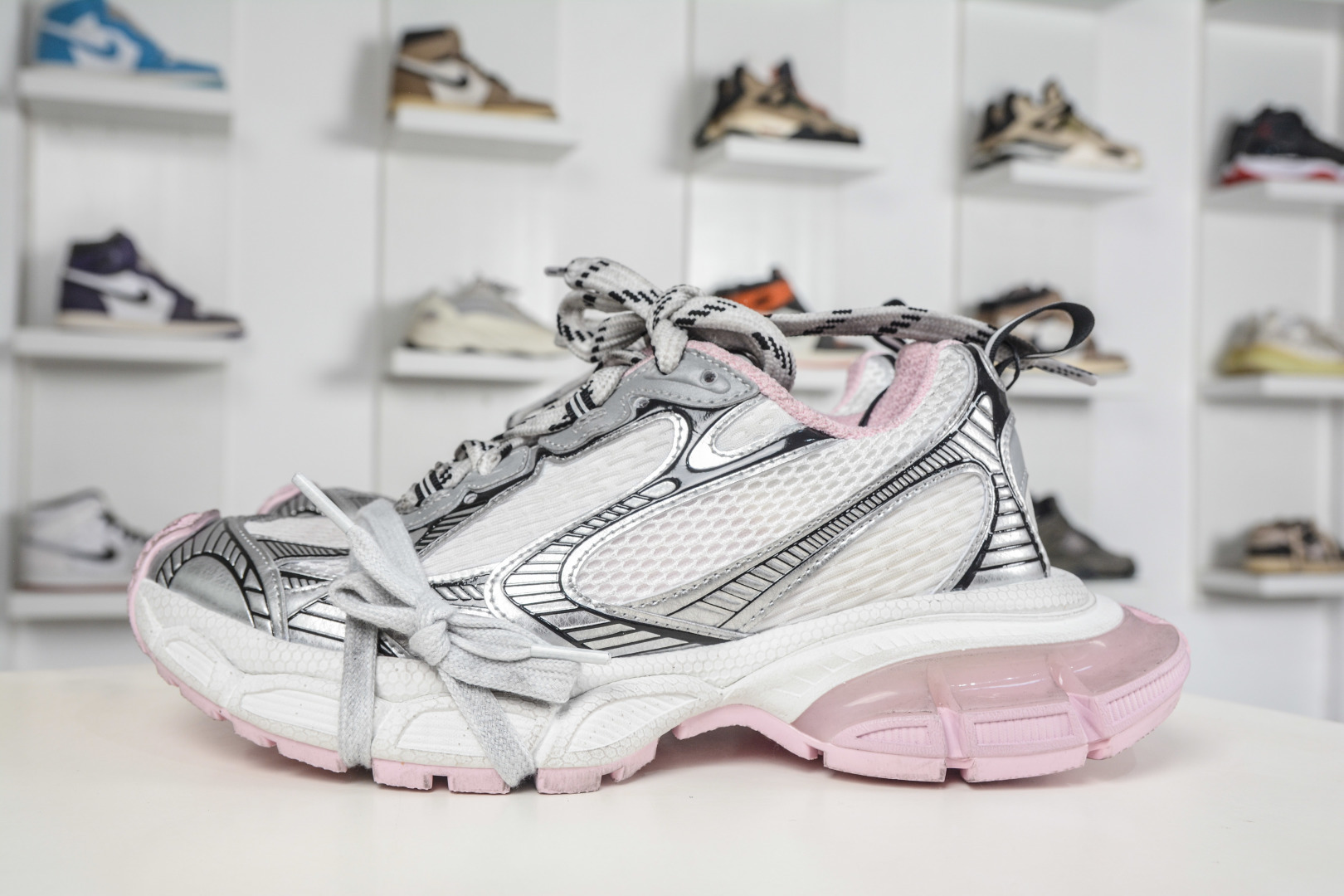 XA版本顶级BALENCIAGA 3XL Sneakers 巴黎世家十代 3XL巴黎老爹一脚蹬系列复古做旧独家 734731 W3XGC 9510