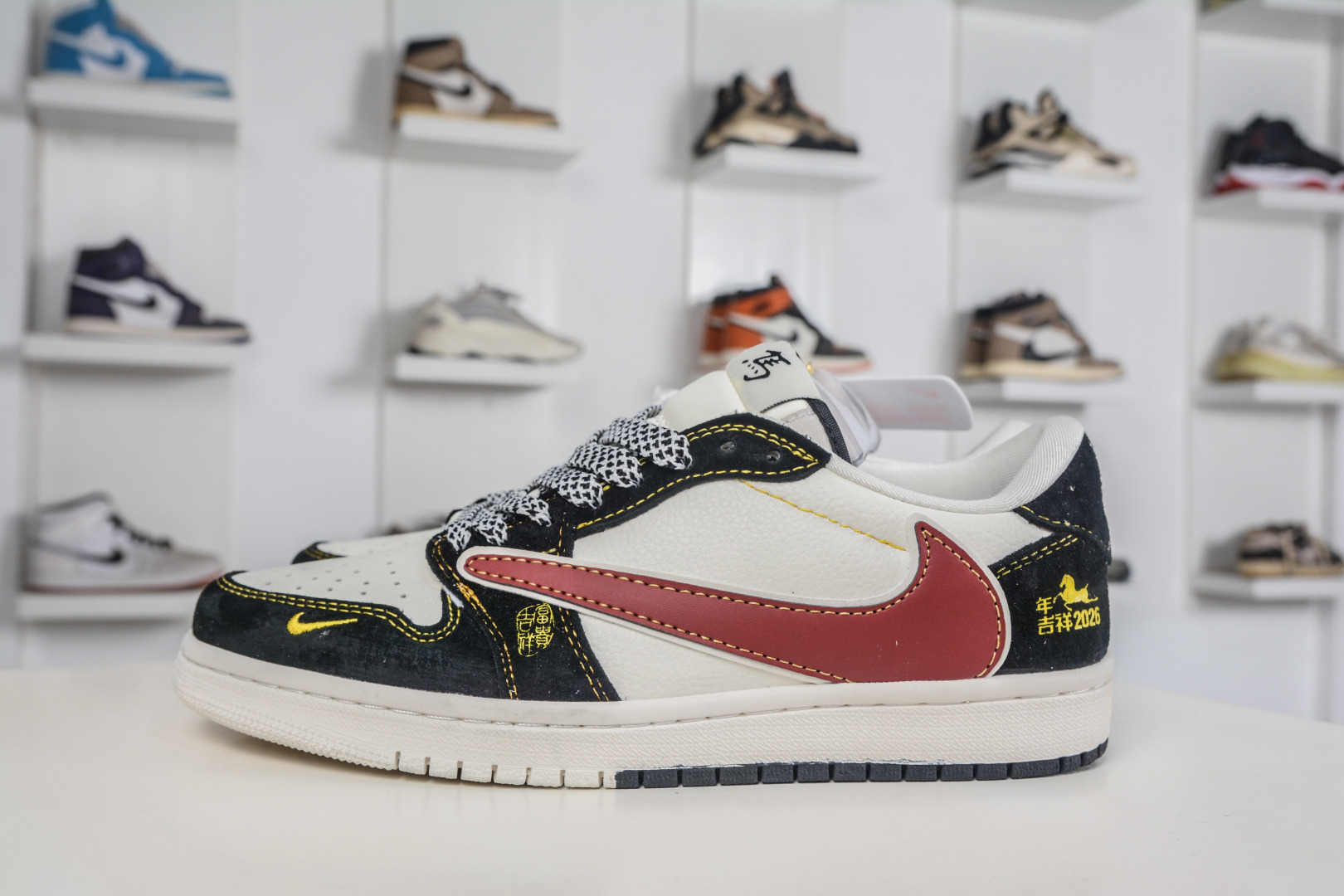 270 TS x Nike Air Jordan 1 Low 马年限定 米黑红 JW1188-181-Chinese UA Cheap High Quatity Brand Clothes Bags handbags Sneakers wholesale wholesaler seller from China Factory suppliers Fashion Clothing Shoes best Quality Beautiful Price 270 TS x Nike Air Jordan 1 Low 马年限定 米黑红 JW1188-181