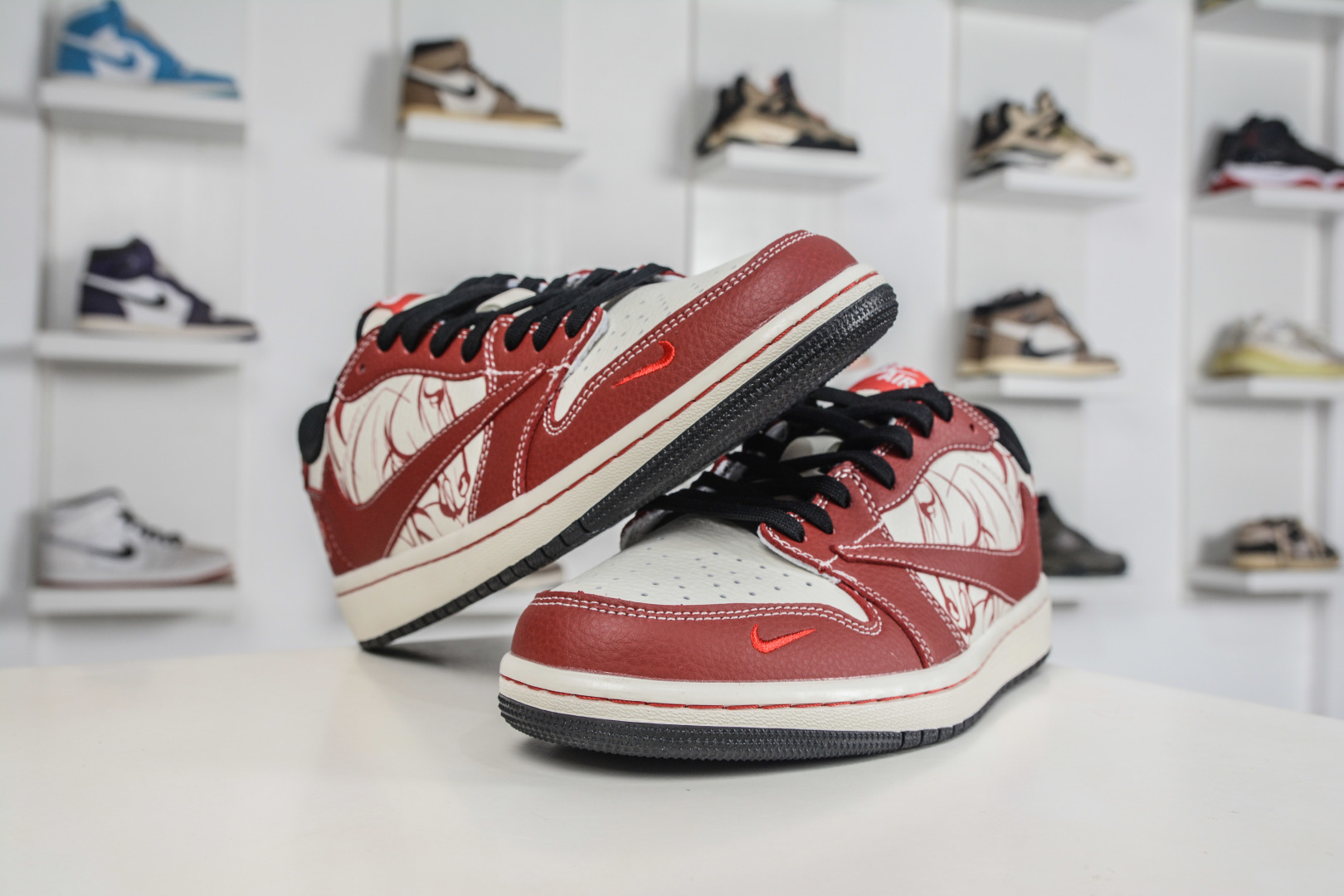 TS x Nike Air Jordan 1 Low 马年限定 白红绘影 NH0601-065-Top High Quatity Cheap Sneakers Fashion Clothing Clothes Bags handbags Shoes of all Brand wholesale With The best Quality And Beautiful Price from China Factory Chinese suppliers wholesaler seller TS x Nike Air Jordan 1 Low 马年限定 白红绘影 NH0601-065