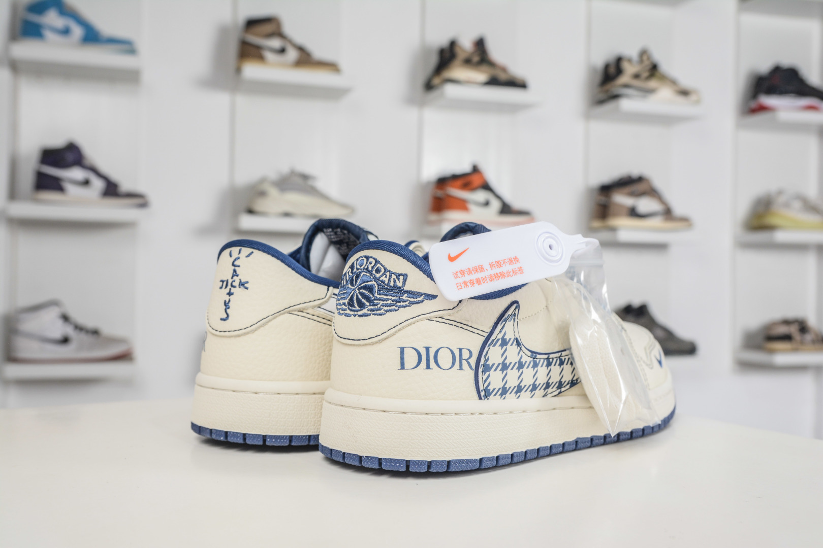 TS x Air Jordan x DIOR AJ1 Low 倒钩低帮迪奥联名-风祥云纹 LD2028-072