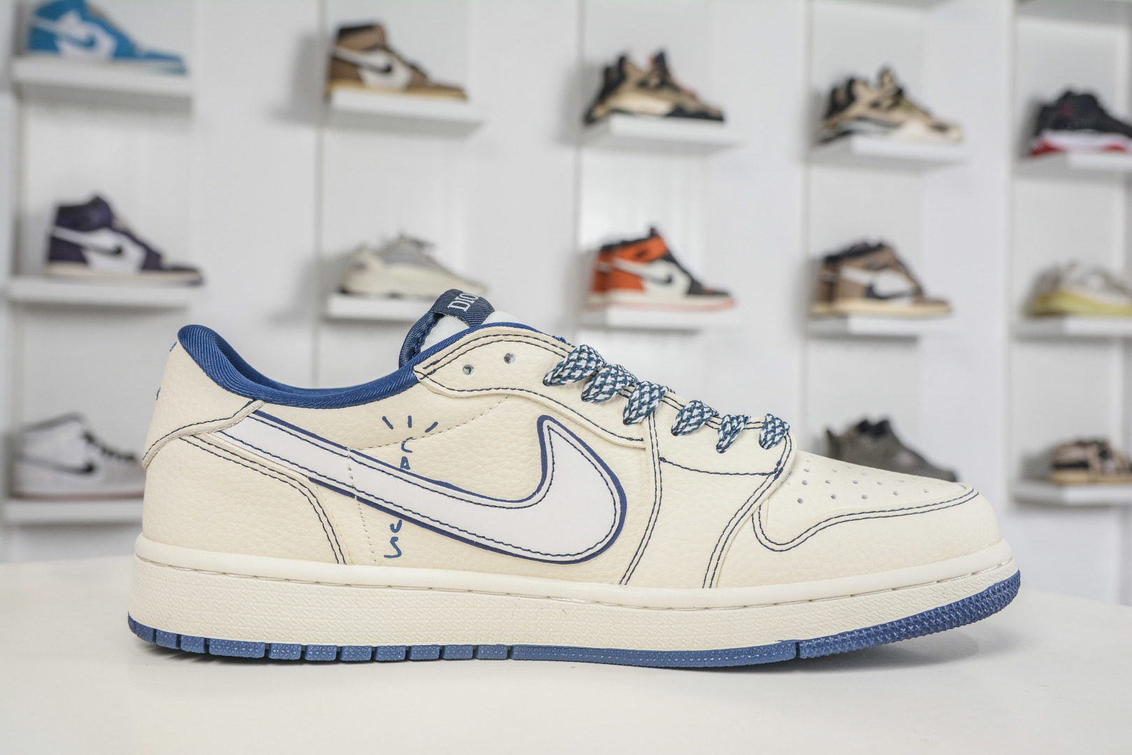 TS x Air Jordan x DIOR AJ1 Low 倒钩低帮迪奥联名-风祥云纹 LD2028-072