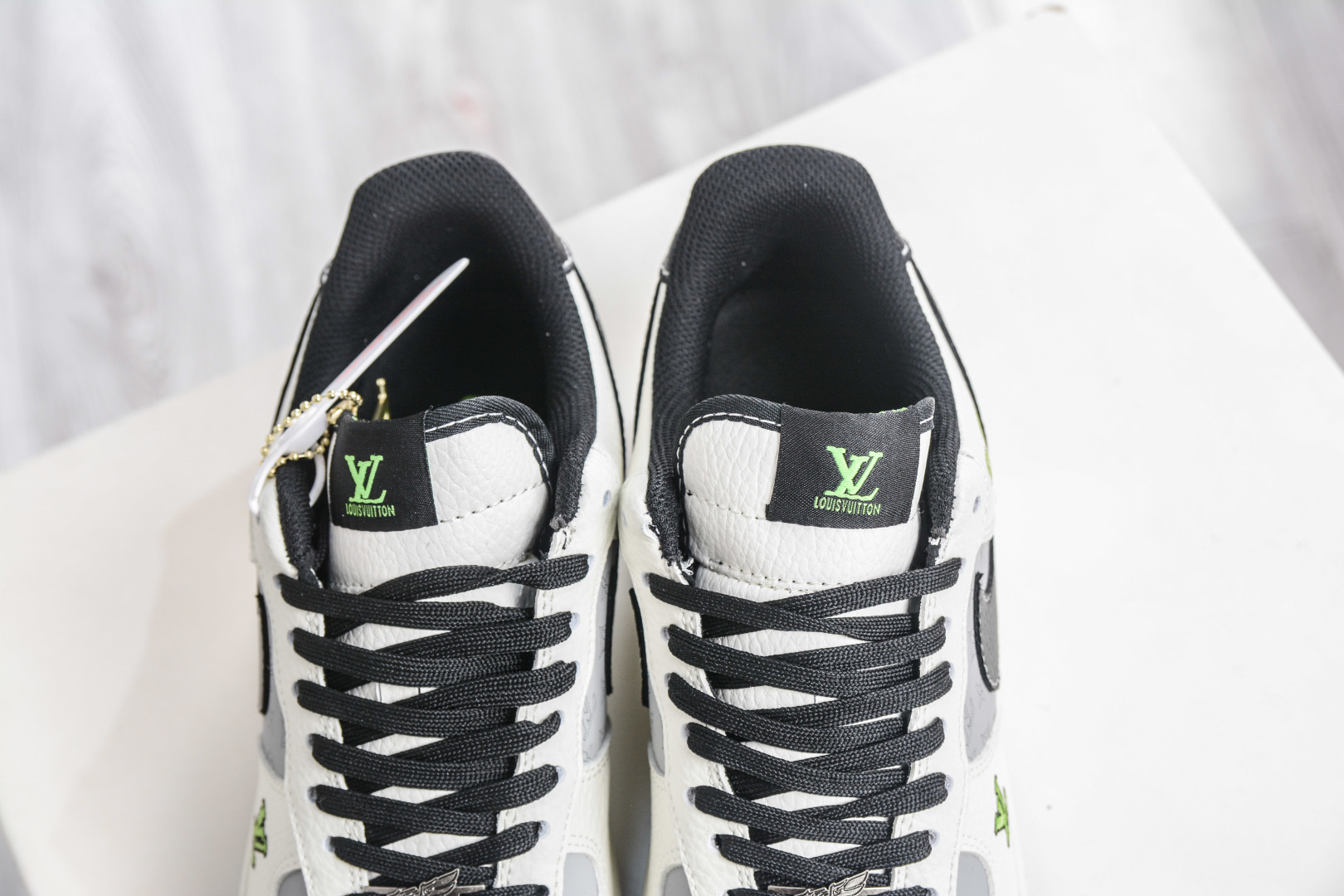 Nike Air Force 1 Low 07 x Louis Vuitton LV联名-白灰黑绿 XY9025-012-Top High Quatity Cheap Sneakers Fashion Clothing Clothes Bags handbags Shoes of all Brand wholesale With The best Quality And Beautiful Price from China Factory Chinese suppliers wholesaler seller Nike Air Force 1 Low 07 x Louis Vuitton LV联名-白灰黑绿 XY9025-012