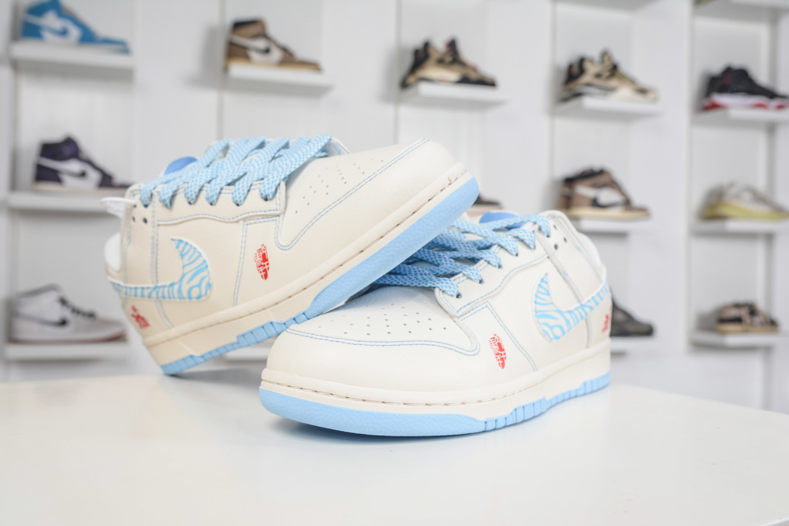 Nike SB Dunk Low 马年限定联名-米白蓝 JJ2508-605-Top High Quatity Cheap Sneakers Fashion Clothing Clothes Bags handbags Shoes of all Brand wholesale With The best Quality And Beautiful Price from China Factory Chinese suppliers wholesaler seller Nike SB Dunk Low 马年限定联名-米白蓝 JJ2508-605
