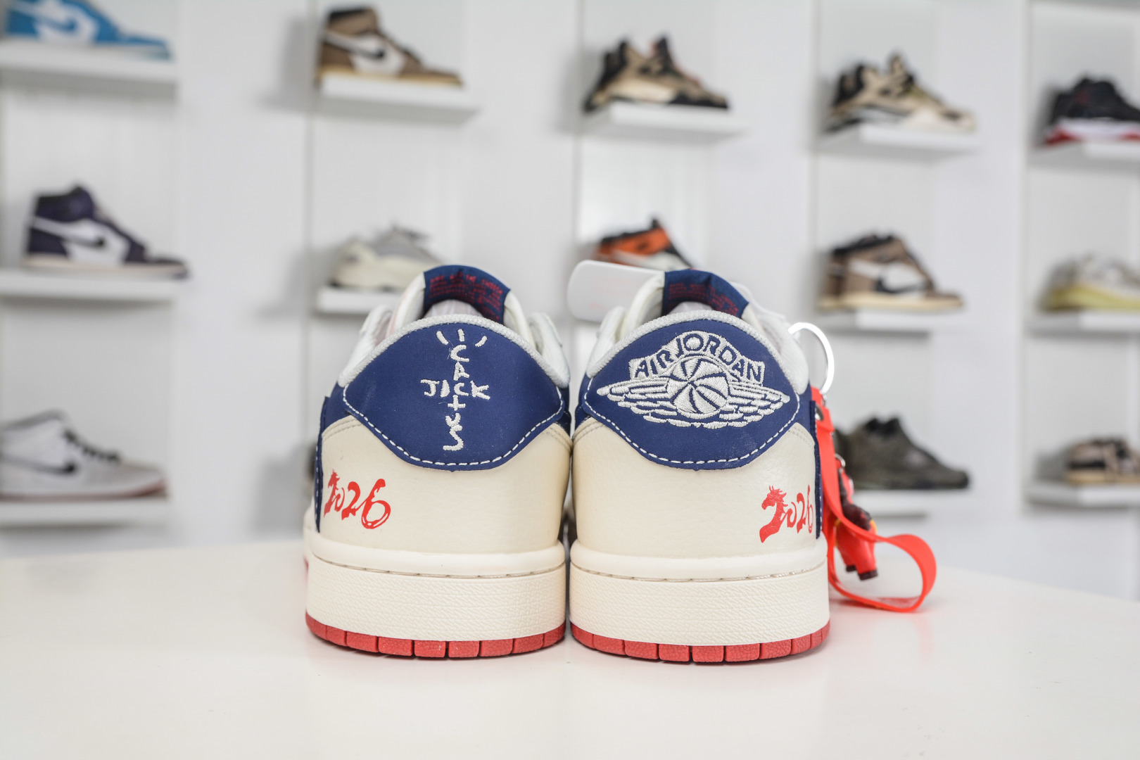 TS x Air Jordan AJ1 Low 倒钩低帮马年限定-米白深蓝 FF9989-011-Top High Quatity Cheap Sneakers Fashion Clothing Clothes Bags handbags Shoes of all Brand wholesale With The best Quality And Beautiful Price from China Factory Chinese suppliers wholesaler seller TS x Air Jordan AJ1 Low 倒钩低帮马年限定-米白深蓝 FF9989-011