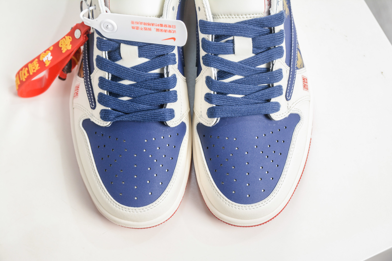 TS x Air Jordan AJ1 Low 倒钩低帮马年限定-米白深蓝 FF9989-011-Top High Quatity Cheap Sneakers Fashion Clothing Clothes Bags handbags Shoes of all Brand wholesale With The best Quality And Beautiful Price from China Factory Chinese suppliers wholesaler seller TS x Air Jordan AJ1 Low 倒钩低帮马年限定-米白深蓝 FF9989-011
