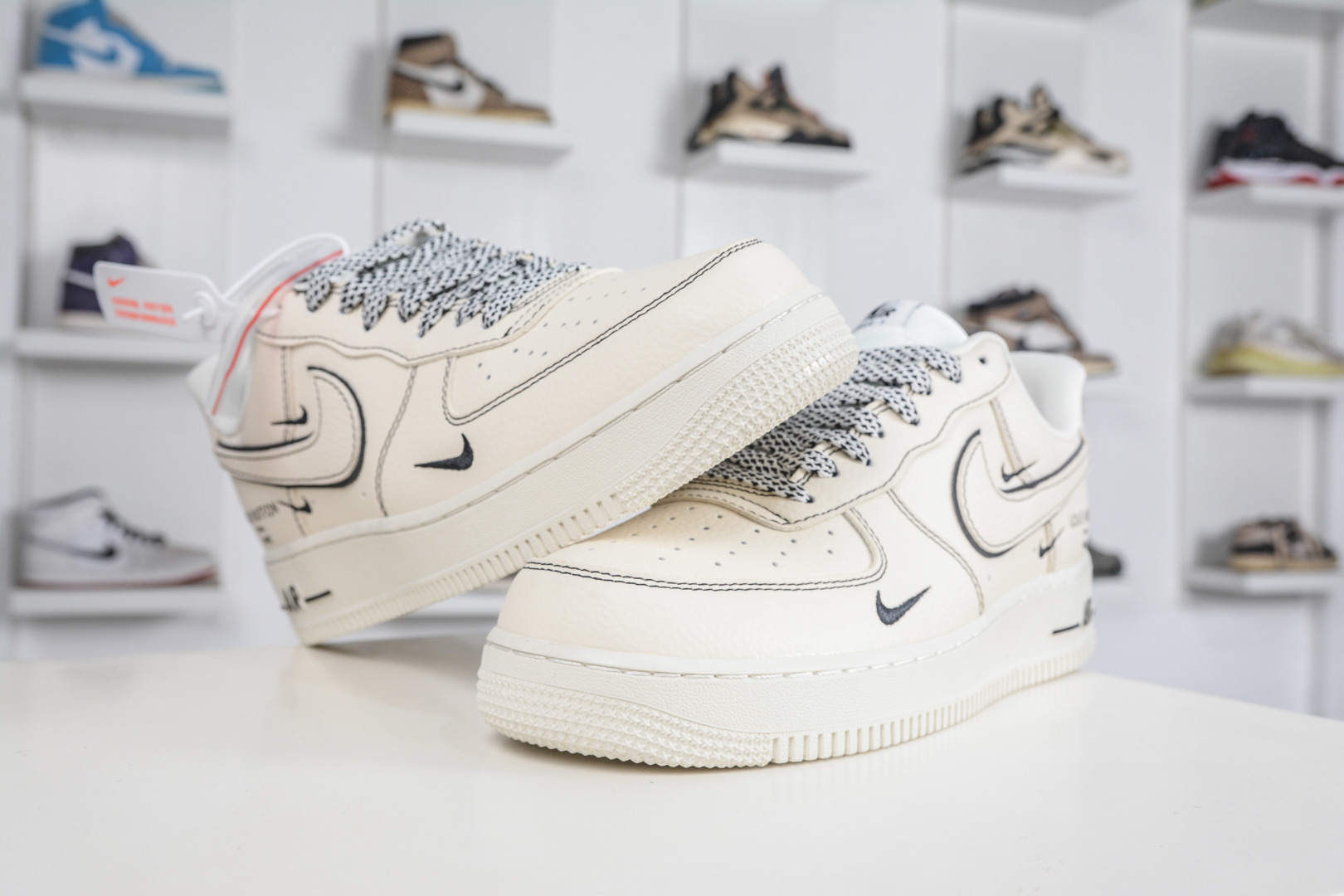 Nike Air Force 1 Low 07 x Louis Vuitton LV联名-奶油线条 LD1999-021-Top High Quatity Cheap Sneakers Fashion Clothing Clothes Bags handbags Shoes of all Brand wholesale With The best Quality And Beautiful Price from China Factory Chinese suppliers wholesaler seller Nike Air Force 1 Low 07 x Louis Vuitton LV联名-奶油线条 LD1999-021