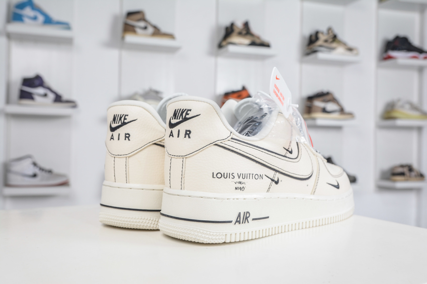 Nike Air Force 1 Low 07 x Louis Vuitton LV联名-奶油线条 LD1999-021-Top High Quatity Cheap Sneakers Fashion Clothing Clothes Bags handbags Shoes of all Brand wholesale With The best Quality And Beautiful Price from China Factory Chinese suppliers wholesaler seller Nike Air Force 1 Low 07 x Louis Vuitton LV联名-奶油线条 LD1999-021