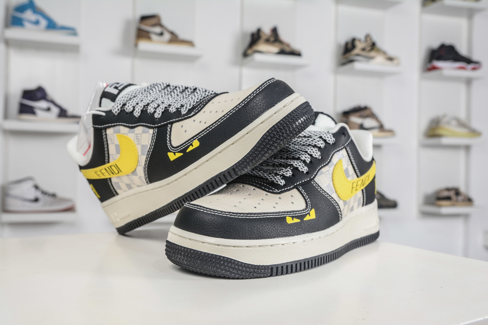 260 Nike Air Force 1 Low 07 x FENDI 芬迪联名-老花拼色 LD1999-019