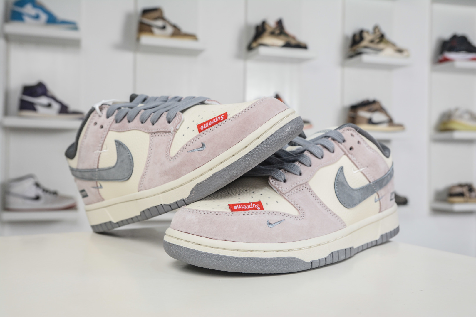 270 Nike SB Dunk Low x Superme SUP联名-米粉灰 DN3168-017