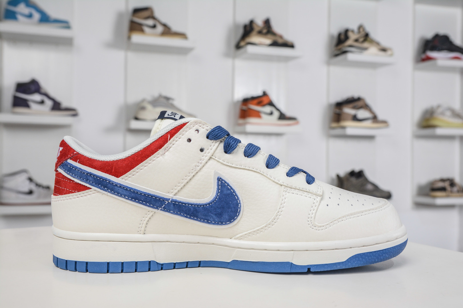 270 Nike SB Dunk Low x Superme SUP联名-白蓝红 XZ5899-117