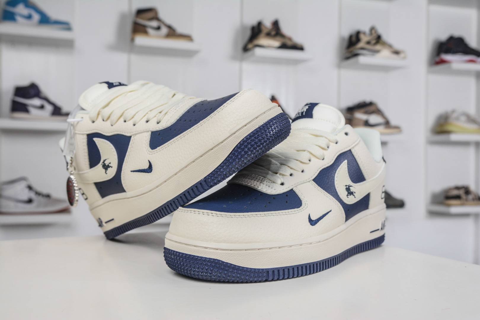 Nike Air Force 1 Low 07 x Balenciaga 巴黎世家联名-米白藏蓝 DN1688-817 Nike Air Force 1 Low 07 x Balenciaga 巴黎世家联名-米白藏蓝 DN1688-817