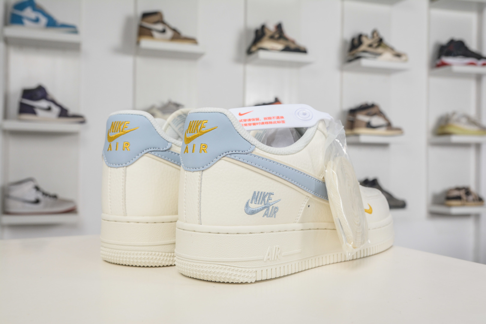 Nike Air Force 1 Low 07 米白蓝小勾 CS5288-071 Nike Air Force 1 Low 07 米白蓝小勾 CS5288-071