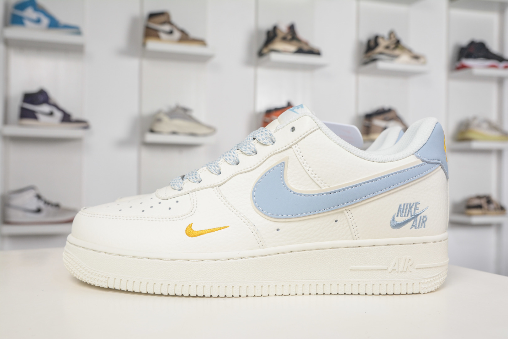 Nike Air Force 1 Low 07 米白蓝小勾 CS5288-071 Nike Air Force 1 Low 07 米白蓝小勾 CS5288-071