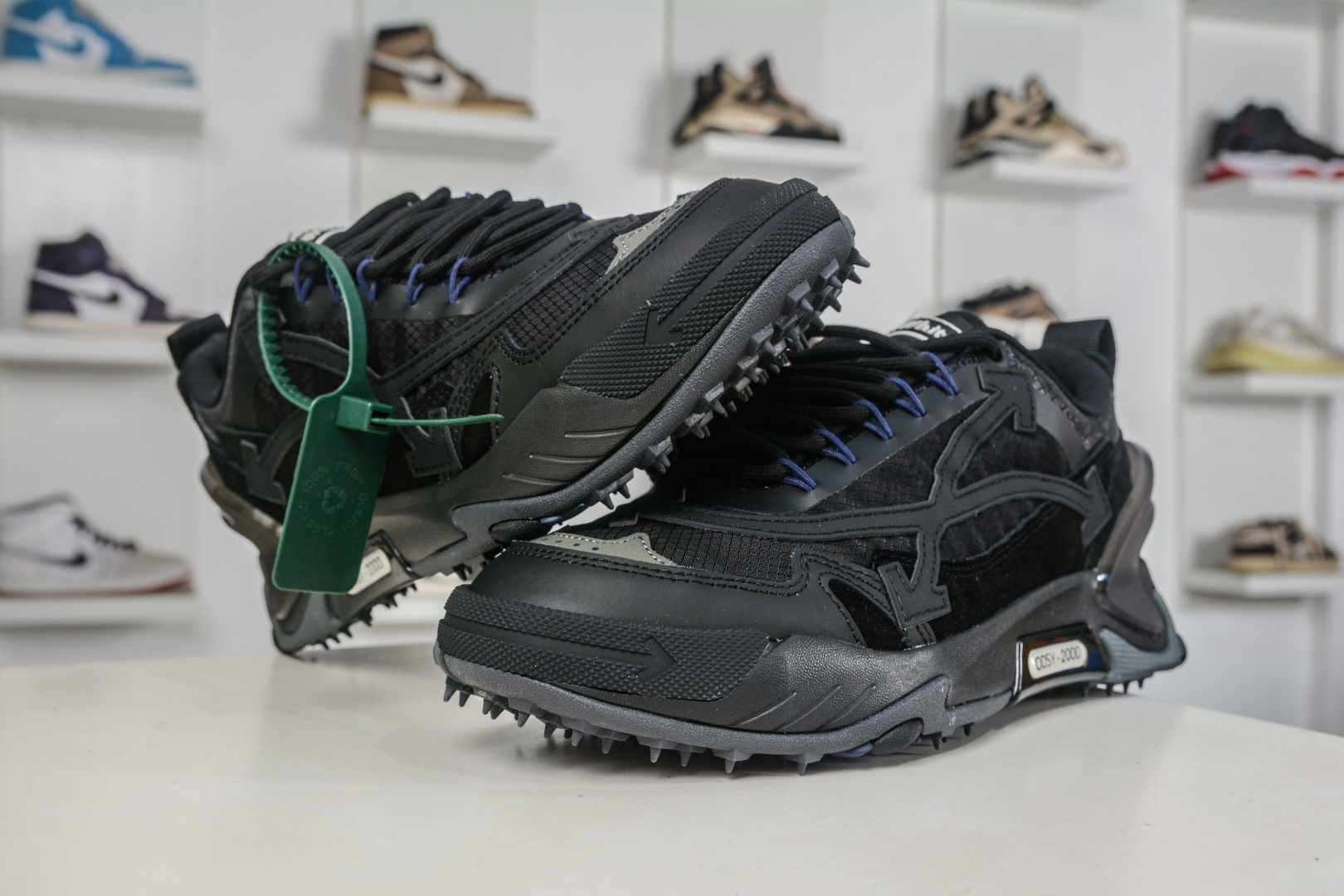 OFF-WHITE ODSY 圆头系带 耐磨 低帮 生活休闲鞋 OFF-WHITE ODSY 圆头系带 耐磨 低帮 生活休闲鞋