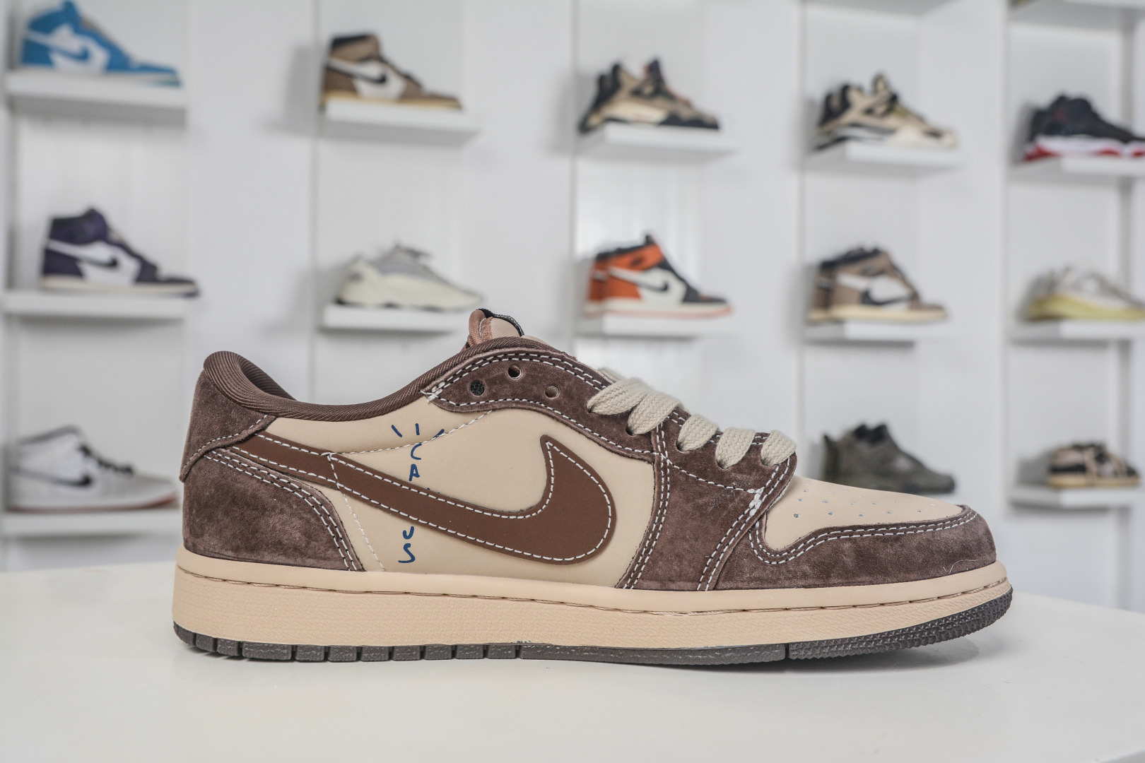 270 TS x Air Jordan x Fear Of God AJ1 Low 倒钩低帮联名FOG-深棕 XS2025-092