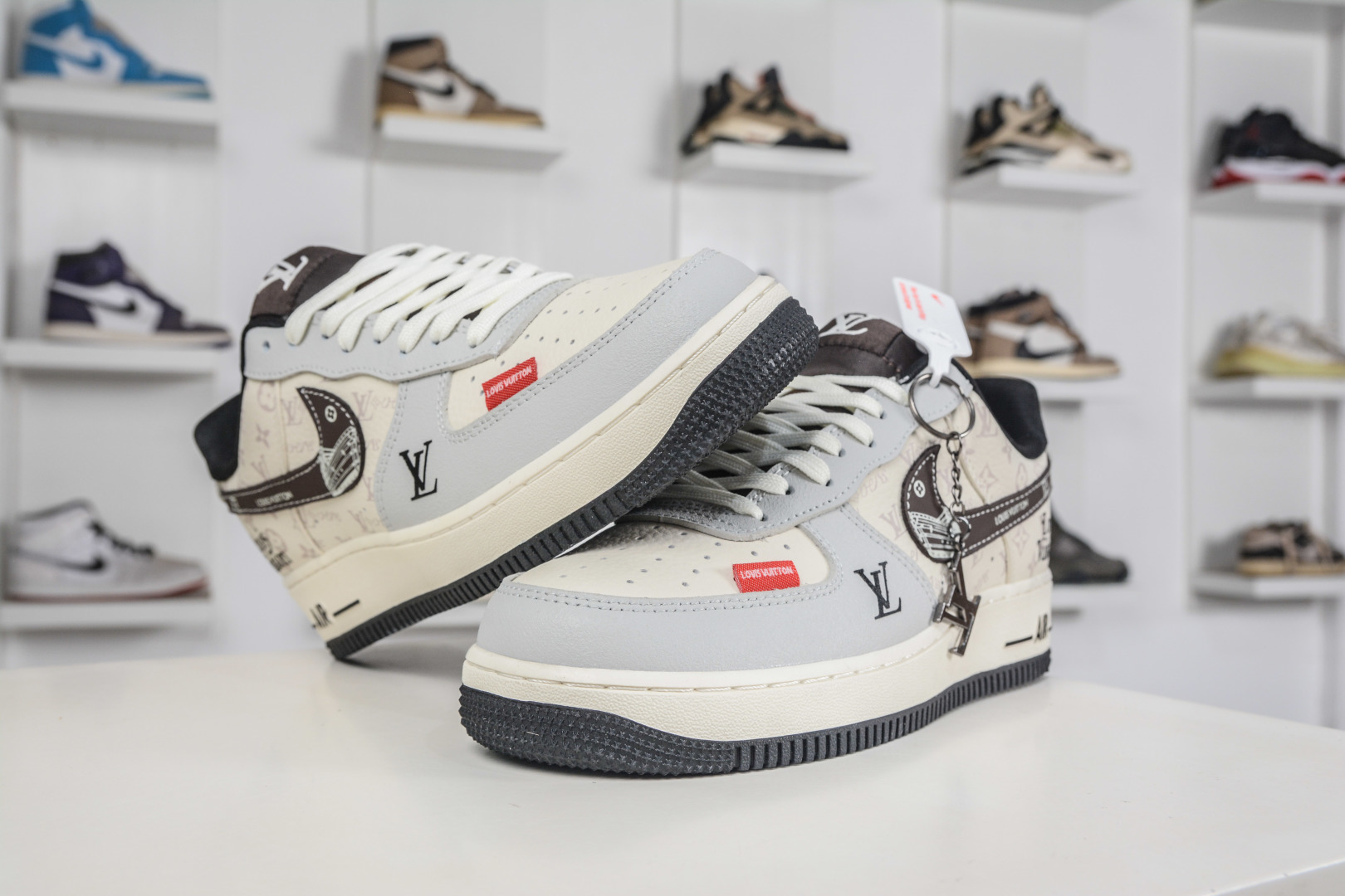 Nike Air Force 1 Low 07 x Louis Vuitton LV联名-米灰棕 DF0188-138 Nike Air Force 1 Low 07 x Louis Vuitton LV联名-米灰棕 DF0188-138