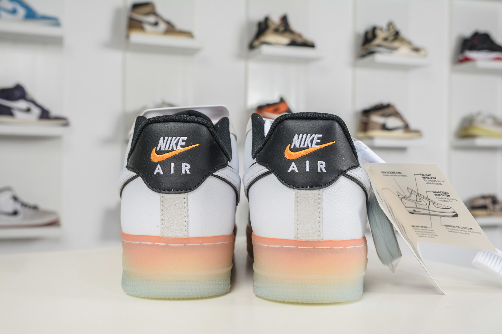 HY版NK Air Force 1 '07 Low 白黑渐变橙 IQ0228-100 HY版NK Air Force 1 '07 Low 白黑渐变橙 IQ0228-100
