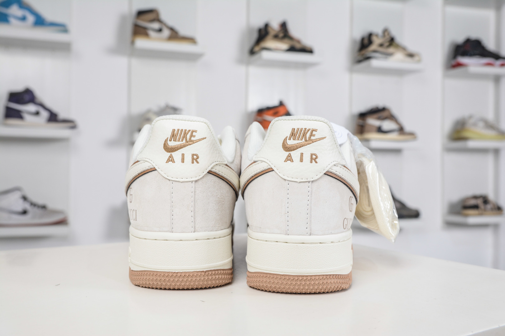 Gucci x NIke Air Force 1 古驰联名-米黄 MM3399-807 Gucci x NIke Air Force 1 古驰联名-米黄 MM3399-807