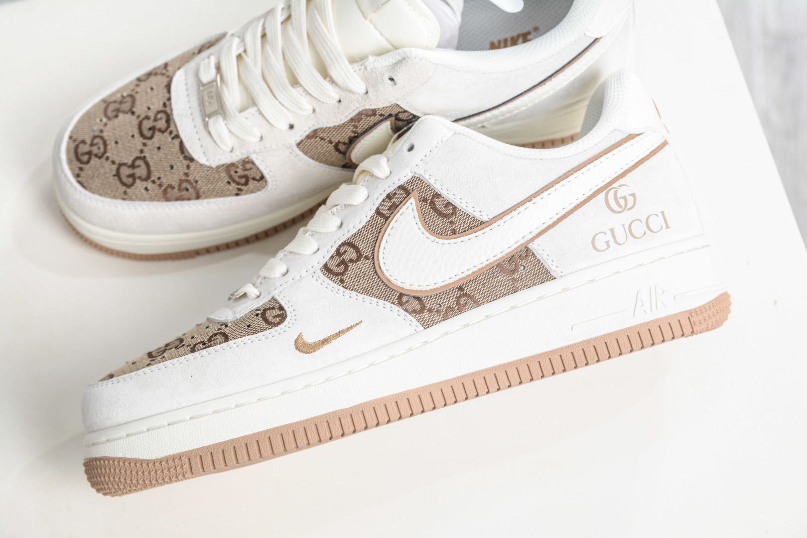 Gucci x NIke Air Force 1 古驰联名-米黄 MM3399-807 Gucci x NIke Air Force 1 古驰联名-米黄 MM3399-807
