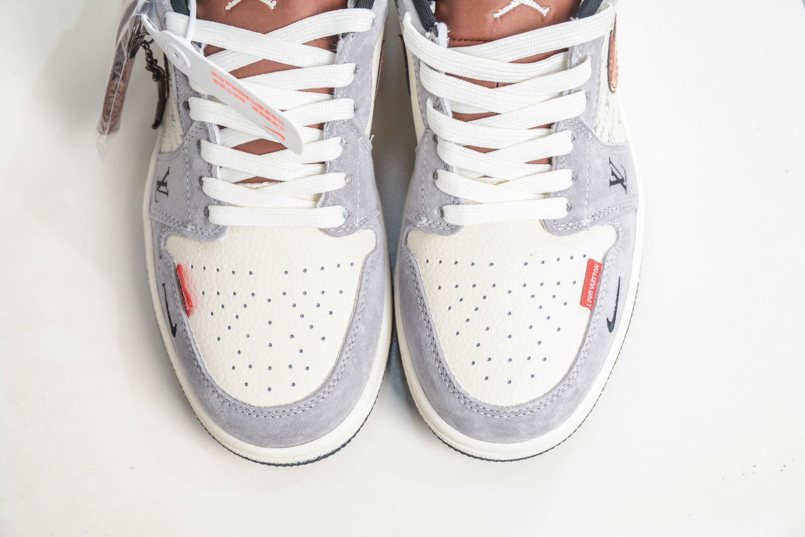 Air Jordan x Louis Vuitton AJ1 Low AJ1 低帮LV联名-灰白棕 QL1988-007 Air Jordan x Louis Vuitton AJ1 Low AJ1 低帮LV联名-灰白棕 QL1988-007