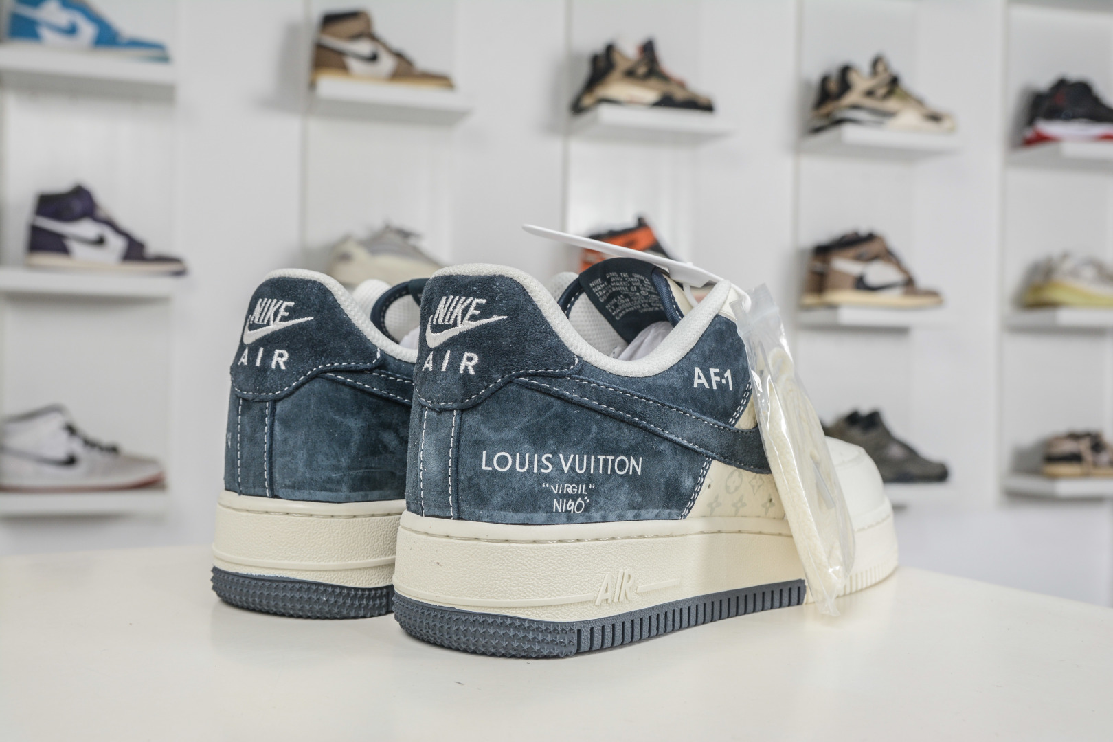 Nike Air Force 1 Low 07 x Louis Vuitton LV联名-白藏青 KG6699-F50 Nike Air Force 1 Low 07 x Louis Vuitton LV联名-白藏青 KG6699-F50