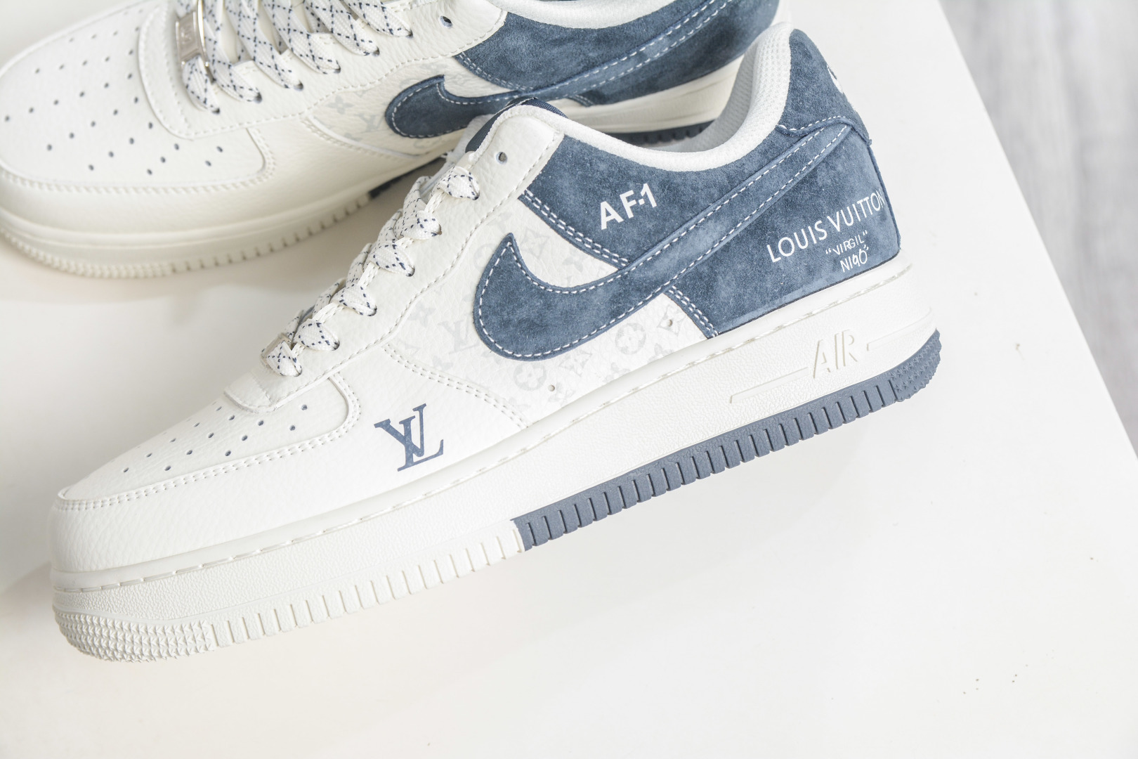 Nike Air Force 1 Low 07 x Louis Vuitton LV联名-白藏青 KG6699-F50 Nike Air Force 1 Low 07 x Louis Vuitton LV联名-白藏青 KG6699-F50