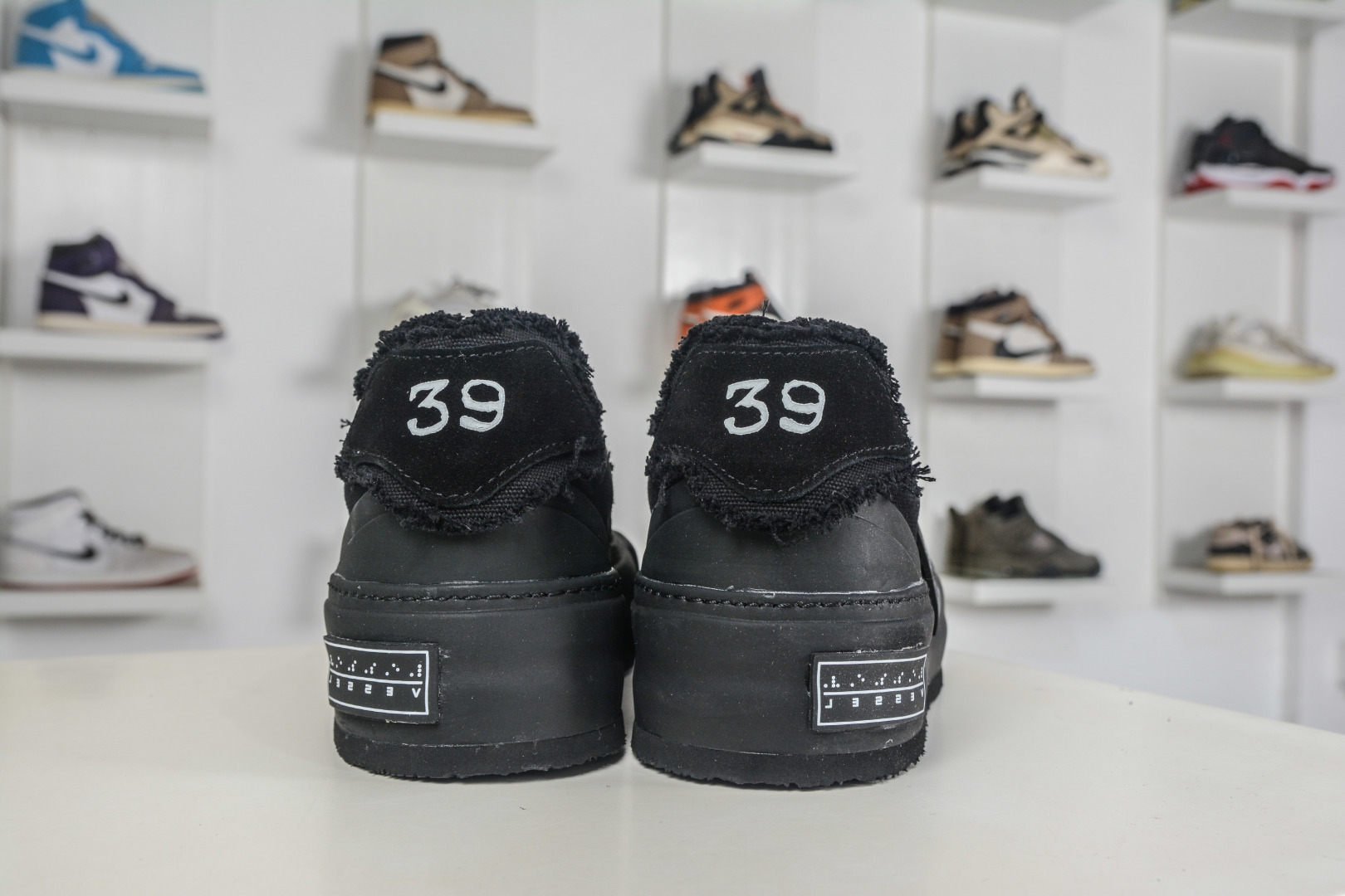350 吴建豪 x VESSEL 黑尾德训低帮 牛轧糖雪花酥时尚潮流帆布鞋 S19X001B