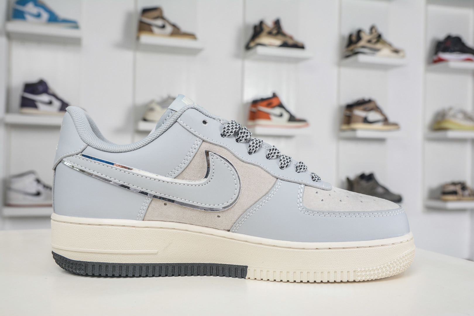 Stussy x NIke Air Force 1 斯图西联名-浅蓝灰 DN1688-818