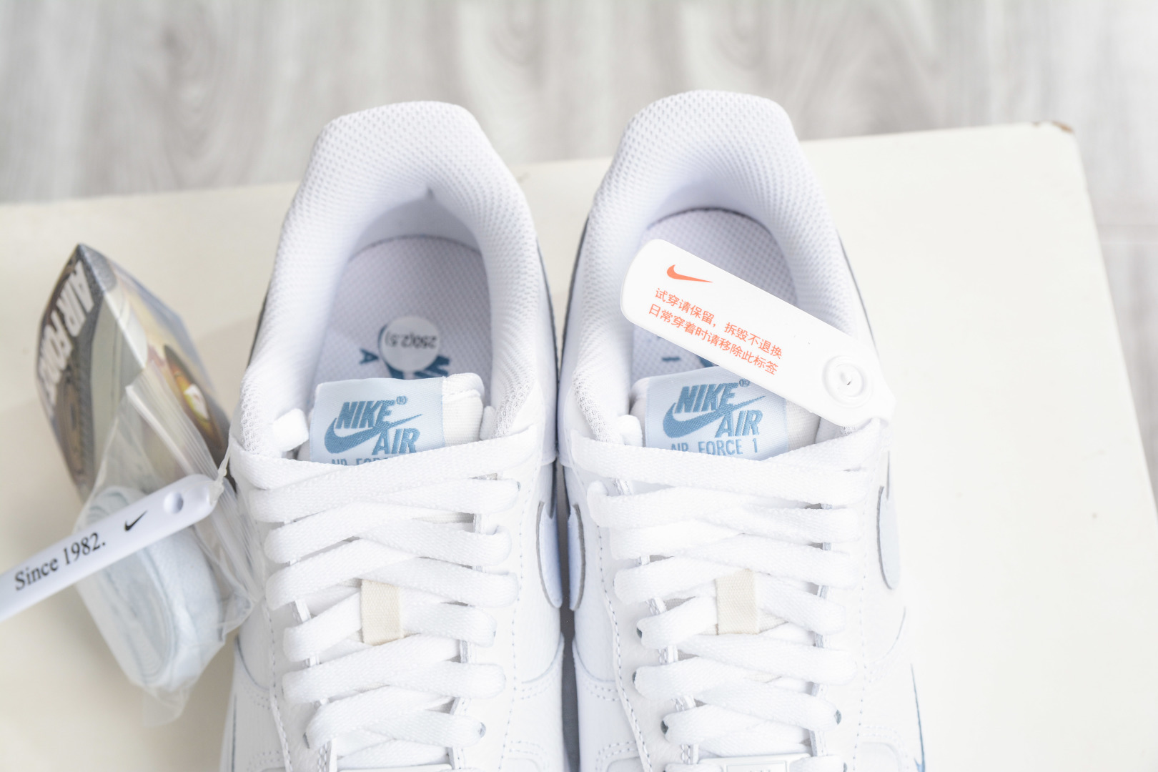 HY版Nike Air Force 1 Low 07 白淡蓝钩 HV2511-100